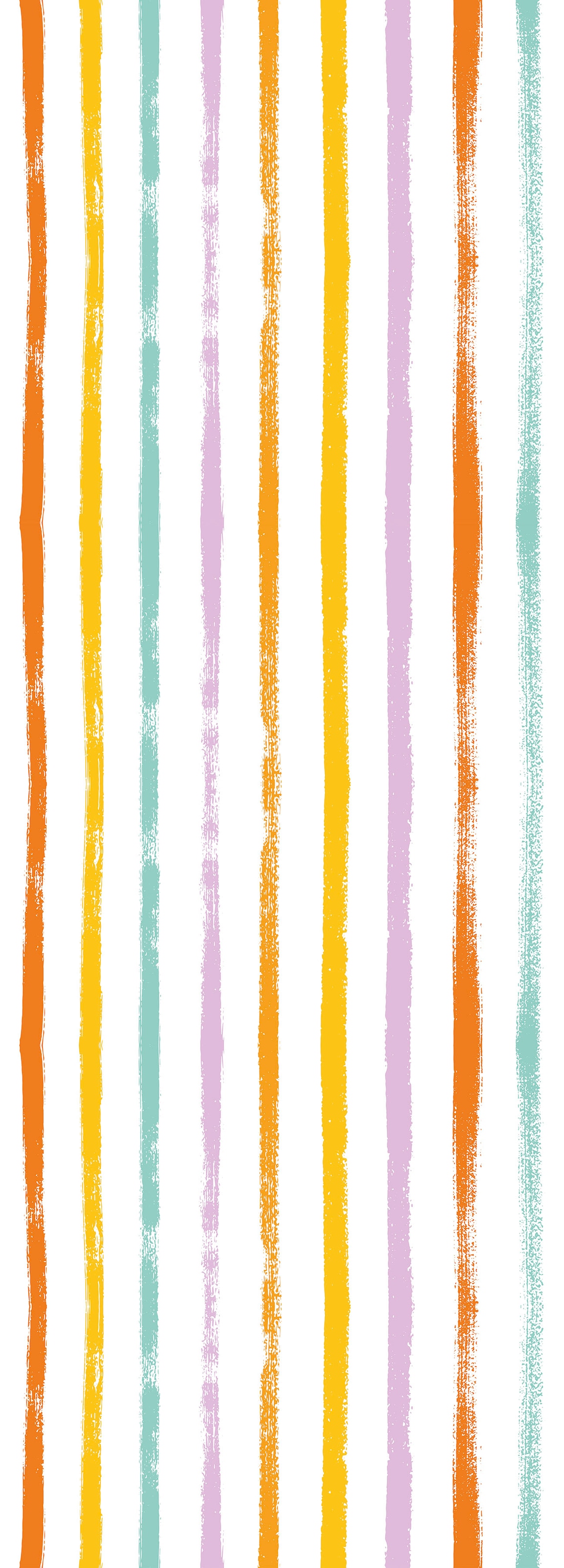 Image of queence Vinyltapete "Streifen-Bunt" Streifen glatt 90x250cm, selbstklebend, kinderleichte Anbringung, Sticker