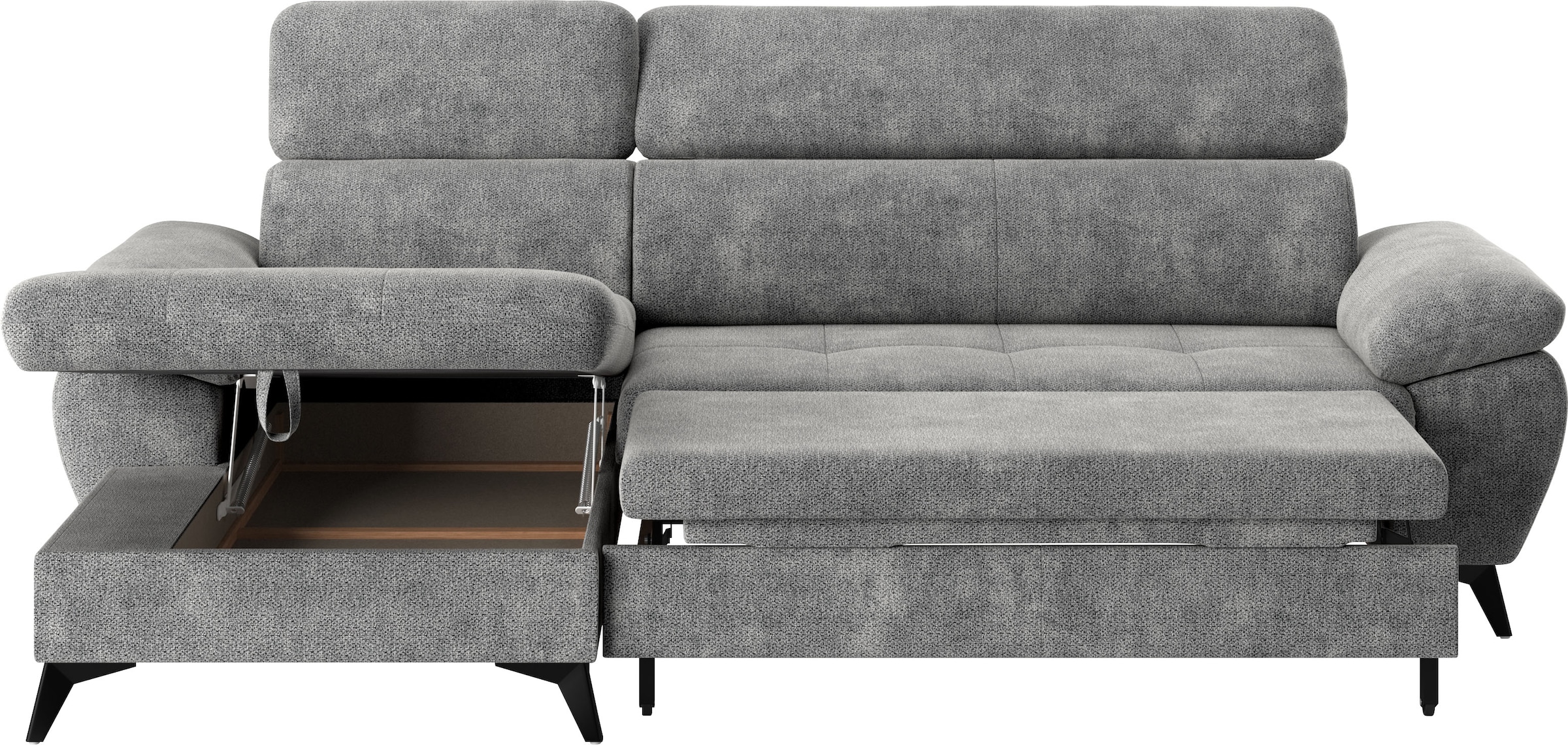 COTTA Ecksofa »Hudson L-Form«, mit Kopfteilverstellung, wahlweise mit Bettfunktion & Bettkasten