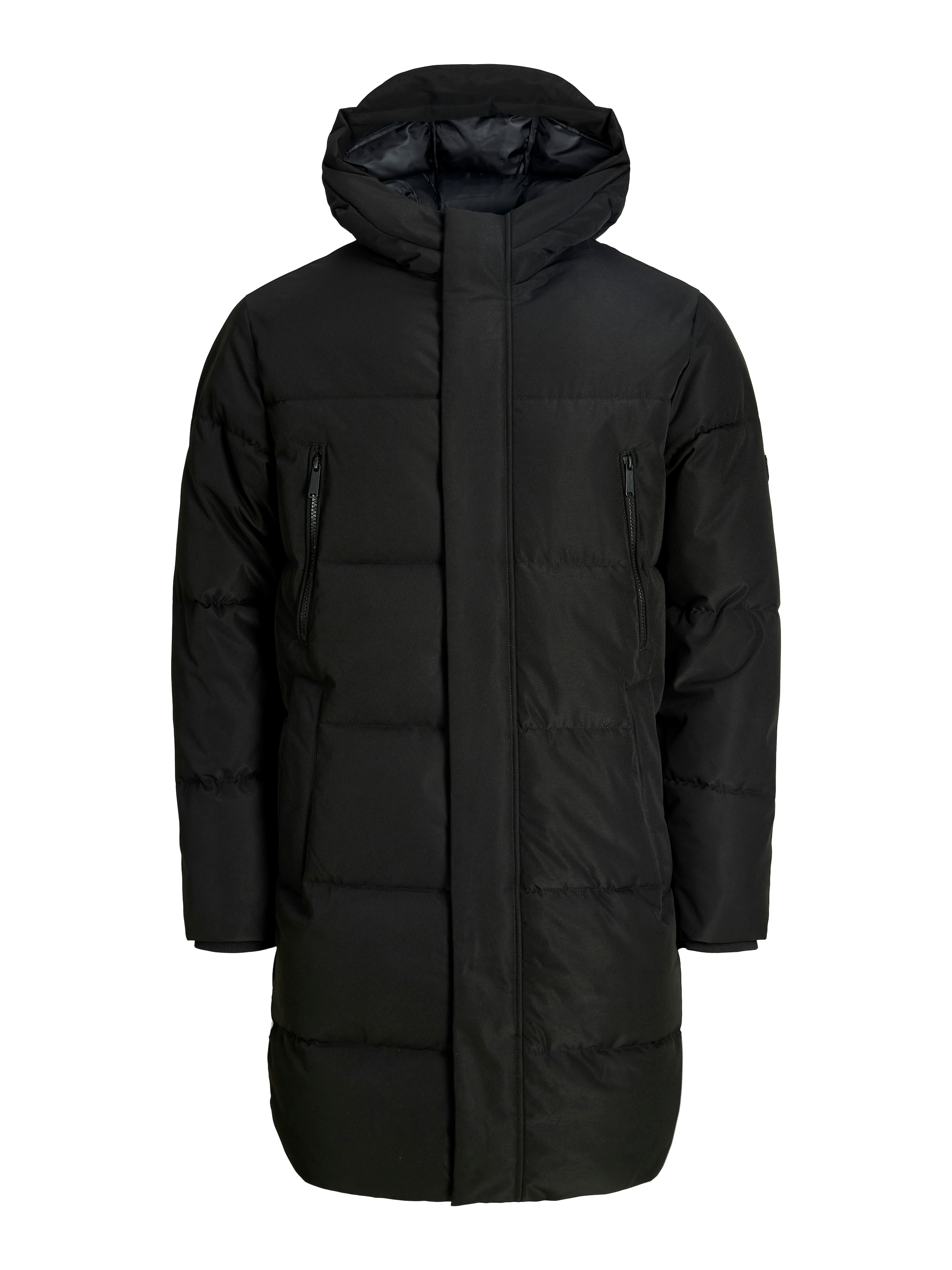 Image of Jack & Jones Steppjacke "JJEBECKS LONG PUFFER SN" mit Kapuze Kunstfaser, gesteppt und gefüttert