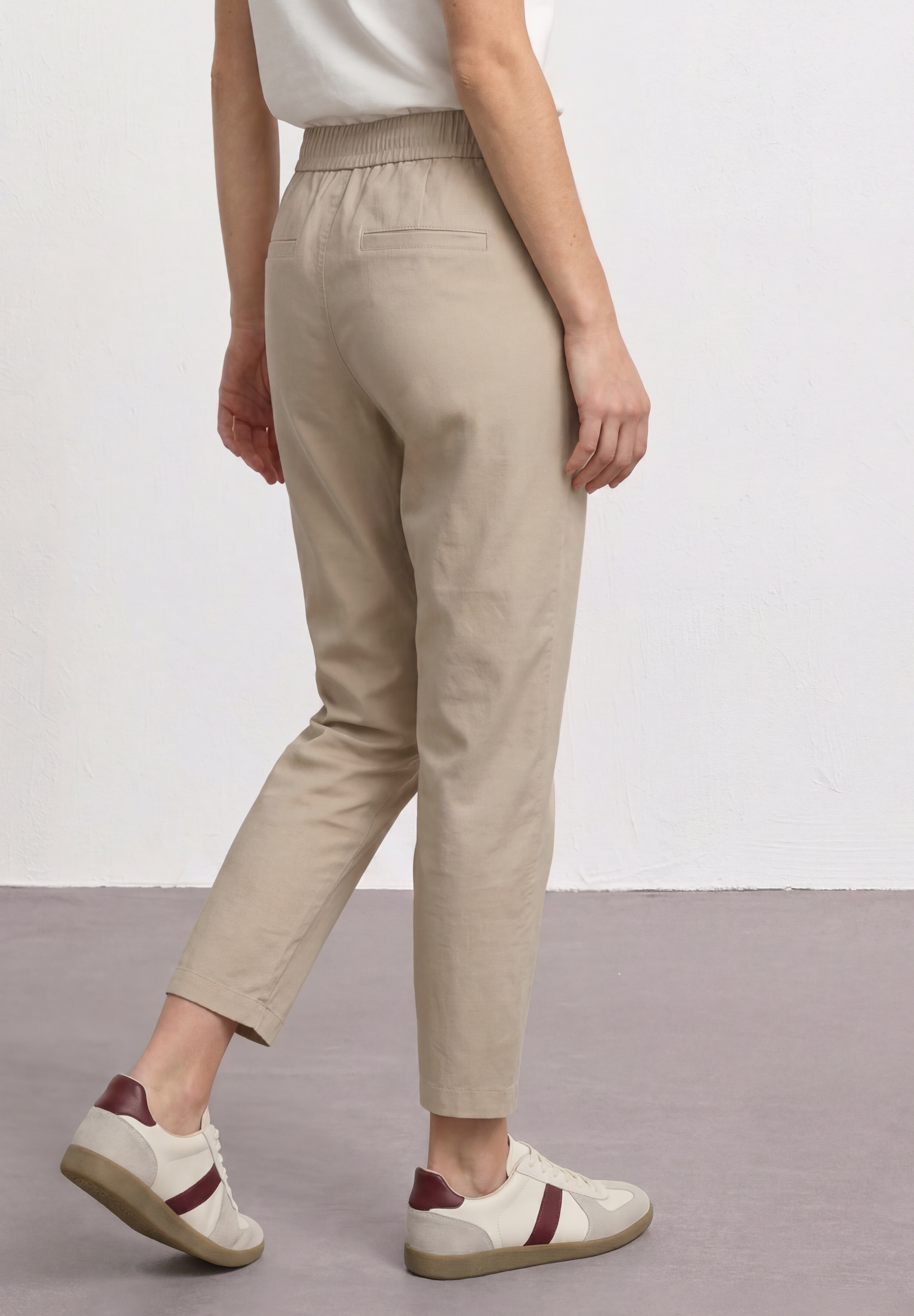 STREET ONE Chinohose  Slim Leg Chino mit Elastikbund