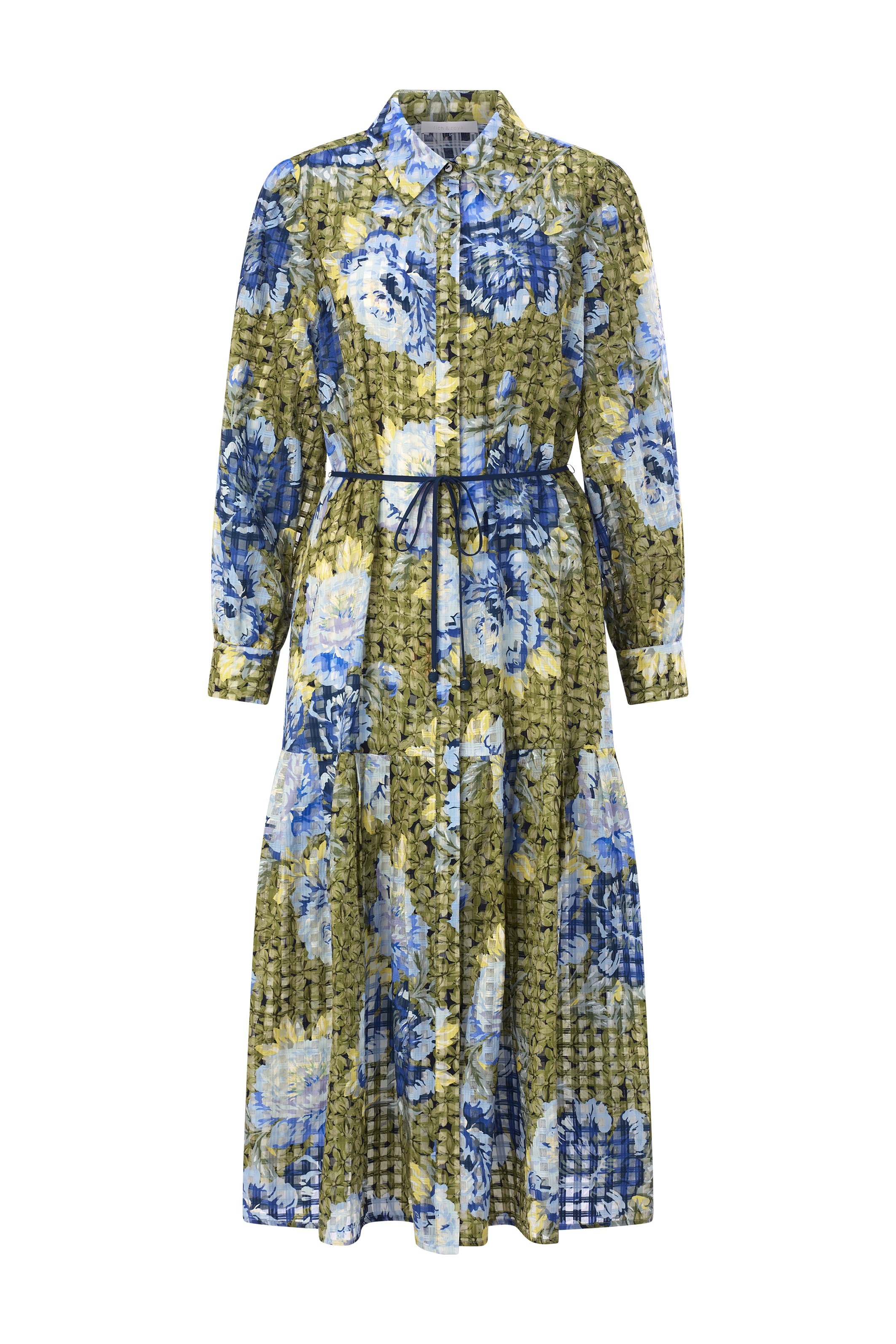 RICHROYAL Robe midi mit Pfingstrosenprint
