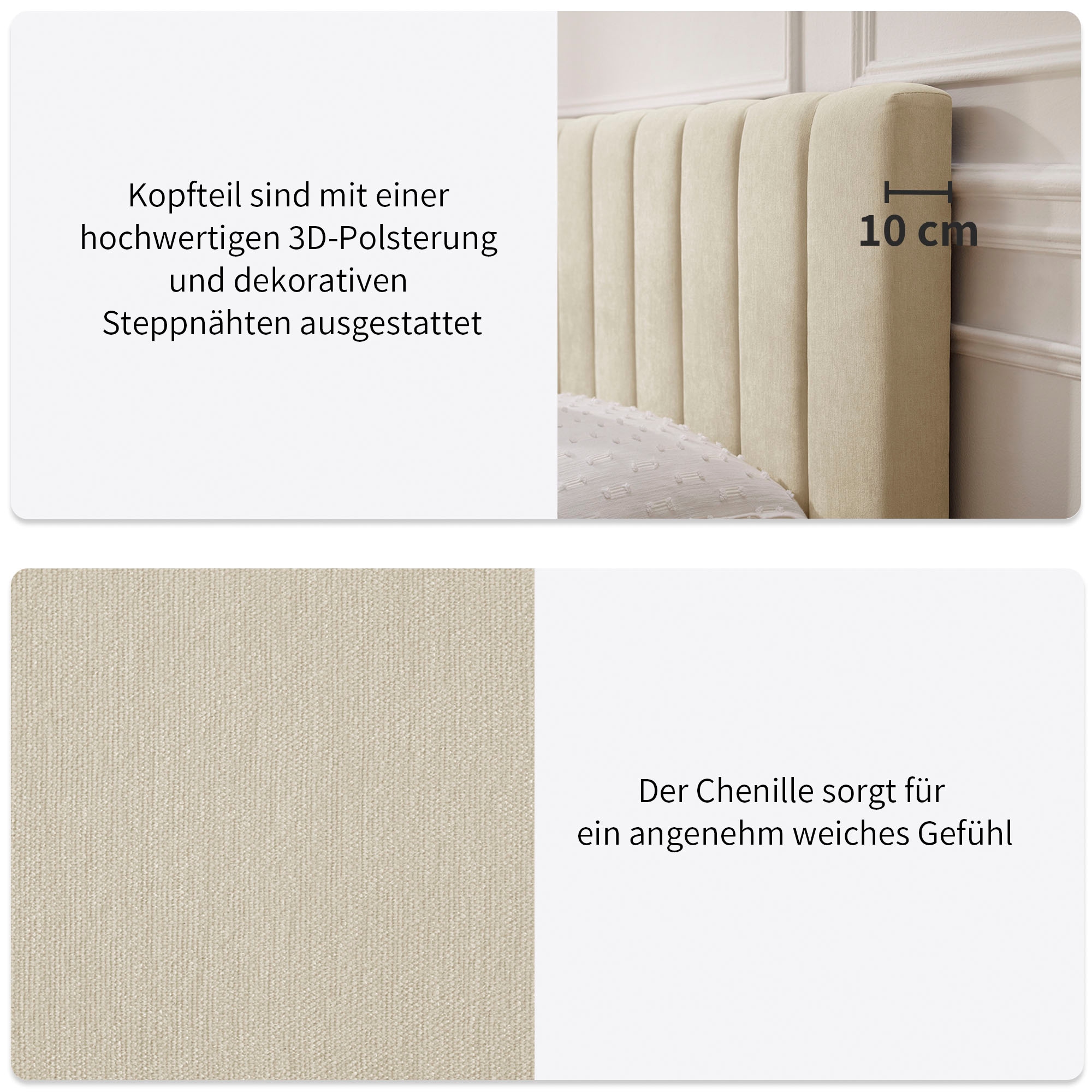 GOODproduct Boxbett »Haileyy inkl. Bettkasten und Topper, Liegefläche 180x200cm« erhältlich in der Grösse 180x200 cm, inkl. Aufbauvideo