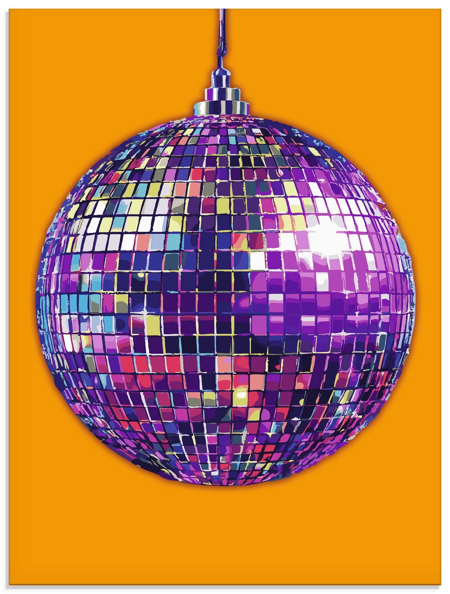 Image of Artland Glasbild "Discokugel" 1 Stk. tlg. in verschiedenen Grössen