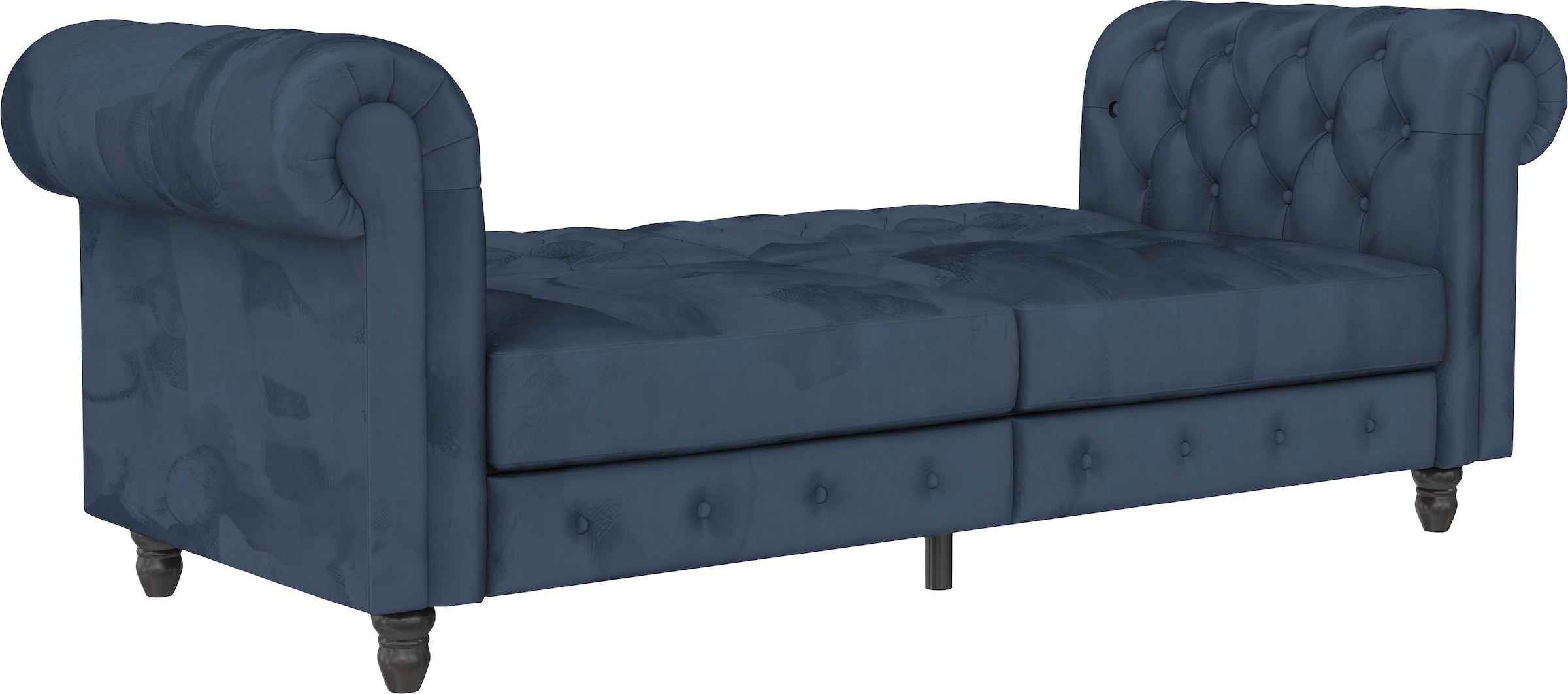 Dorel Home 3-Sitzer »Felix, Schlafsofa 236 cm, (Liegefläche 108x190cm), Rückenlehne«, 3-fach verstellbar, Velours, Kunstleder, Luxus-Microfaser Vintage