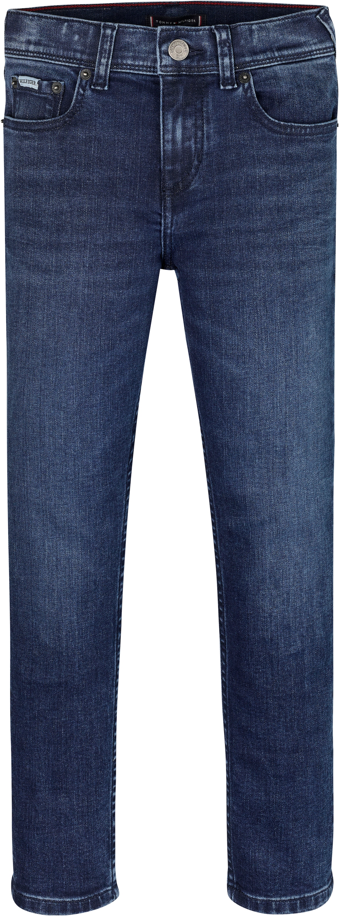 Tommy Hilfiger Skinny-fit-Jeans »SCANTON Y CORAL BLUE DENIM«, Kinder bis 16 Jahre mit Logostickerei