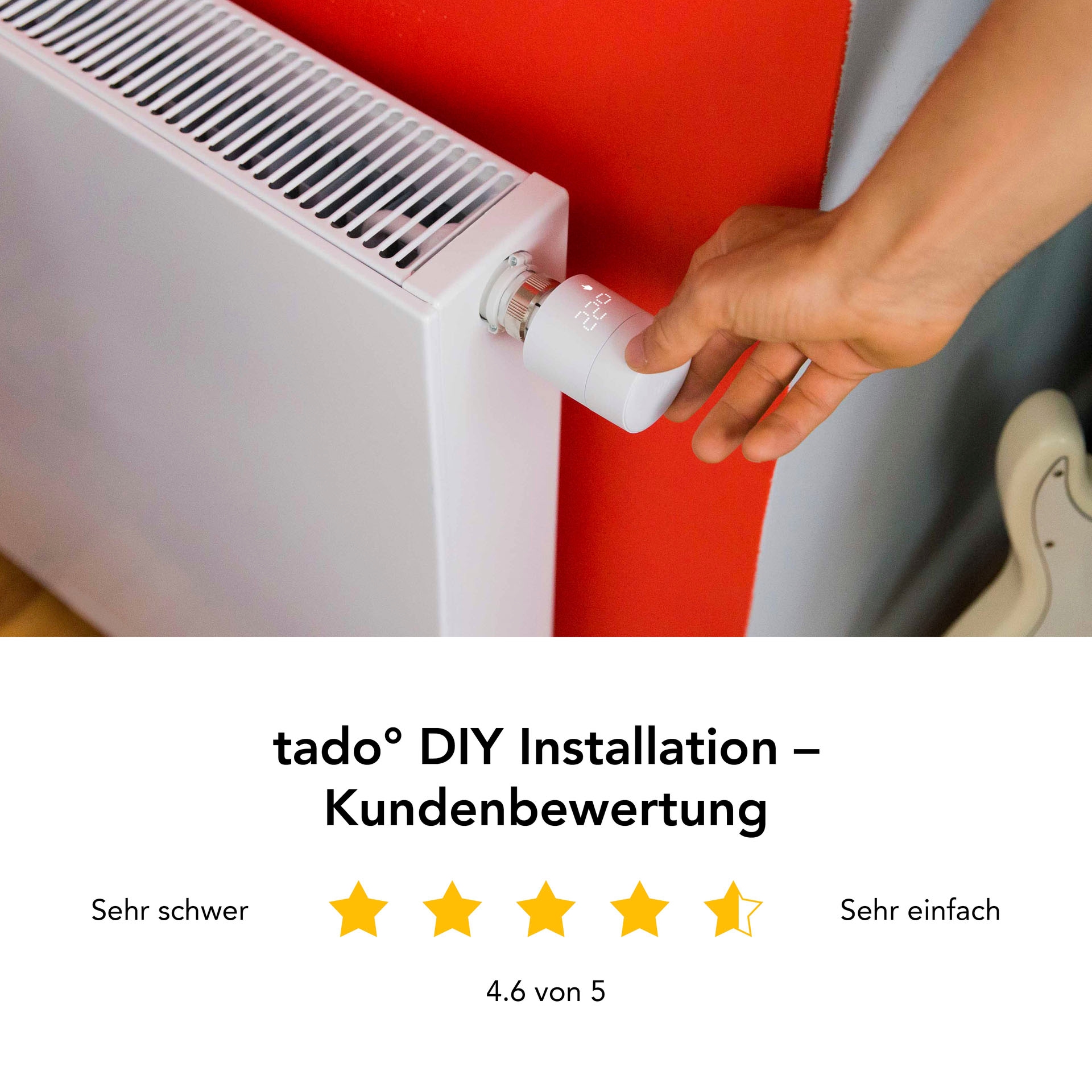 Tado Heizkörperthermostat »Set tado SRT- Starter Kit V3+ inkl. 3x Smartes Heizkörperthermostate«