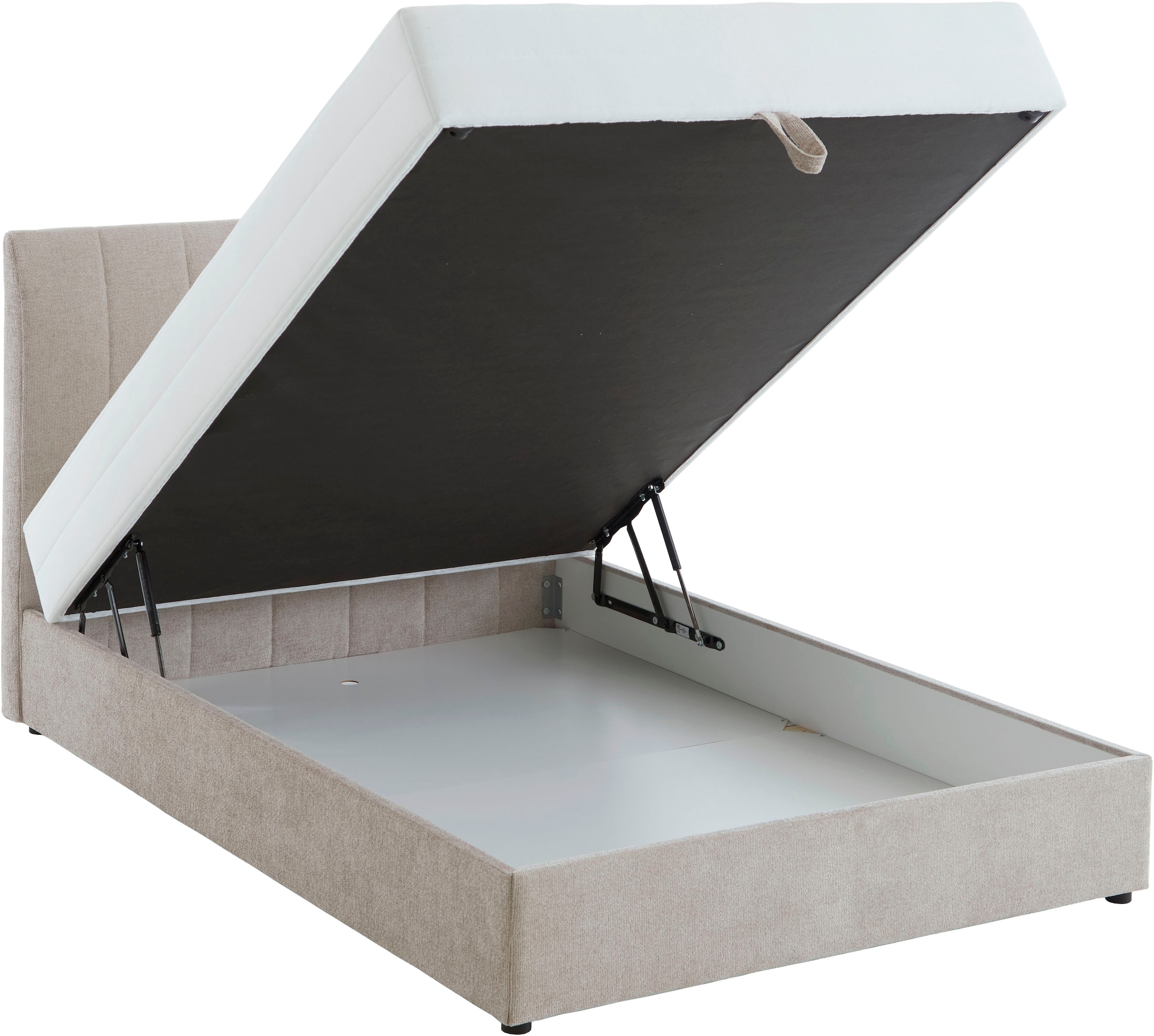 ATLANTIC home collection Lit de boxe »ALISIA« mit Taschenfederkern, Bettkasten und Kissenrolle im Originalbezug