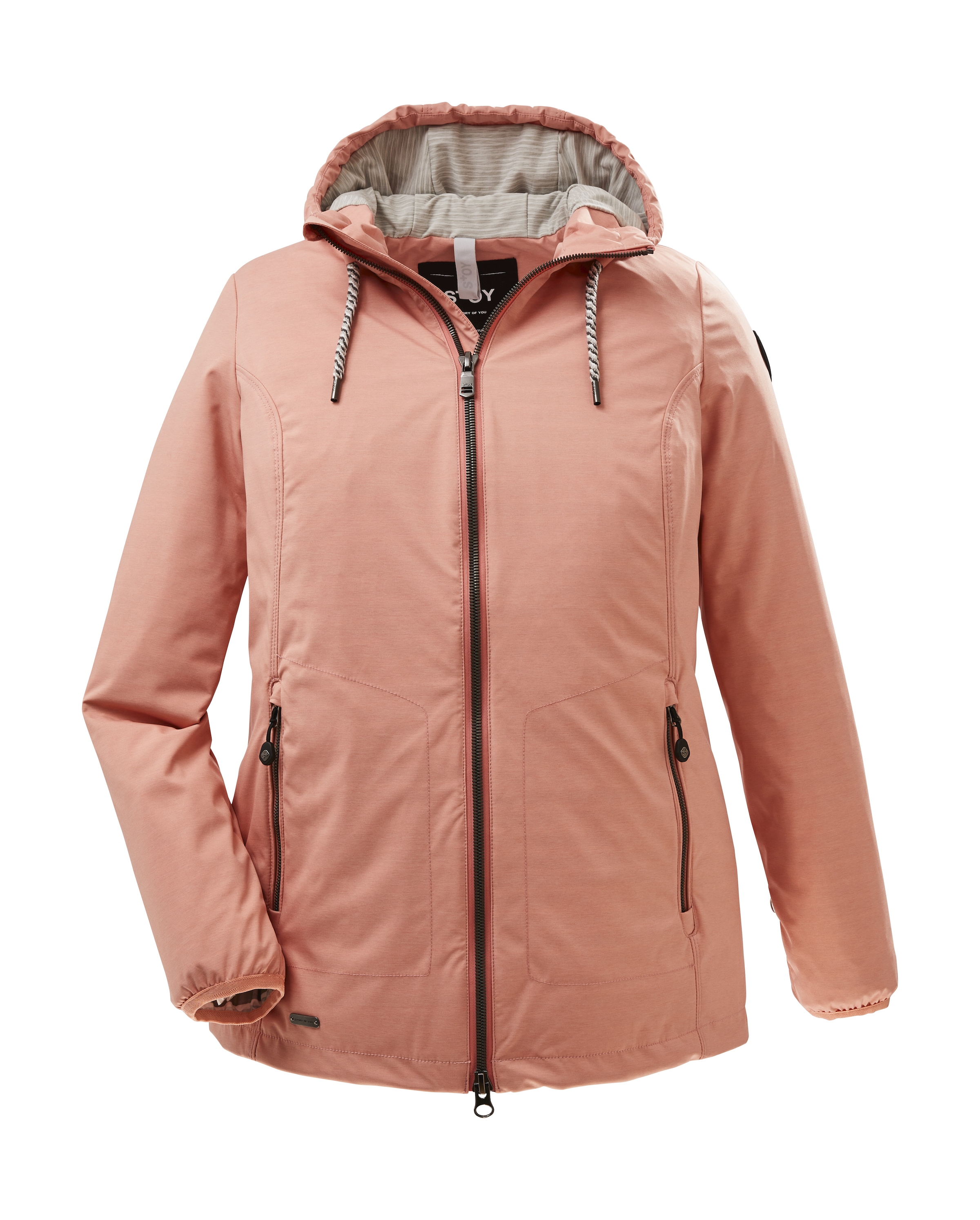 STOY Softshelljacke »STS 5 WMN SFTSHLL JCKT«, Softshelljacke: Plus-Size, wasserabweisend, atmungsaktiv