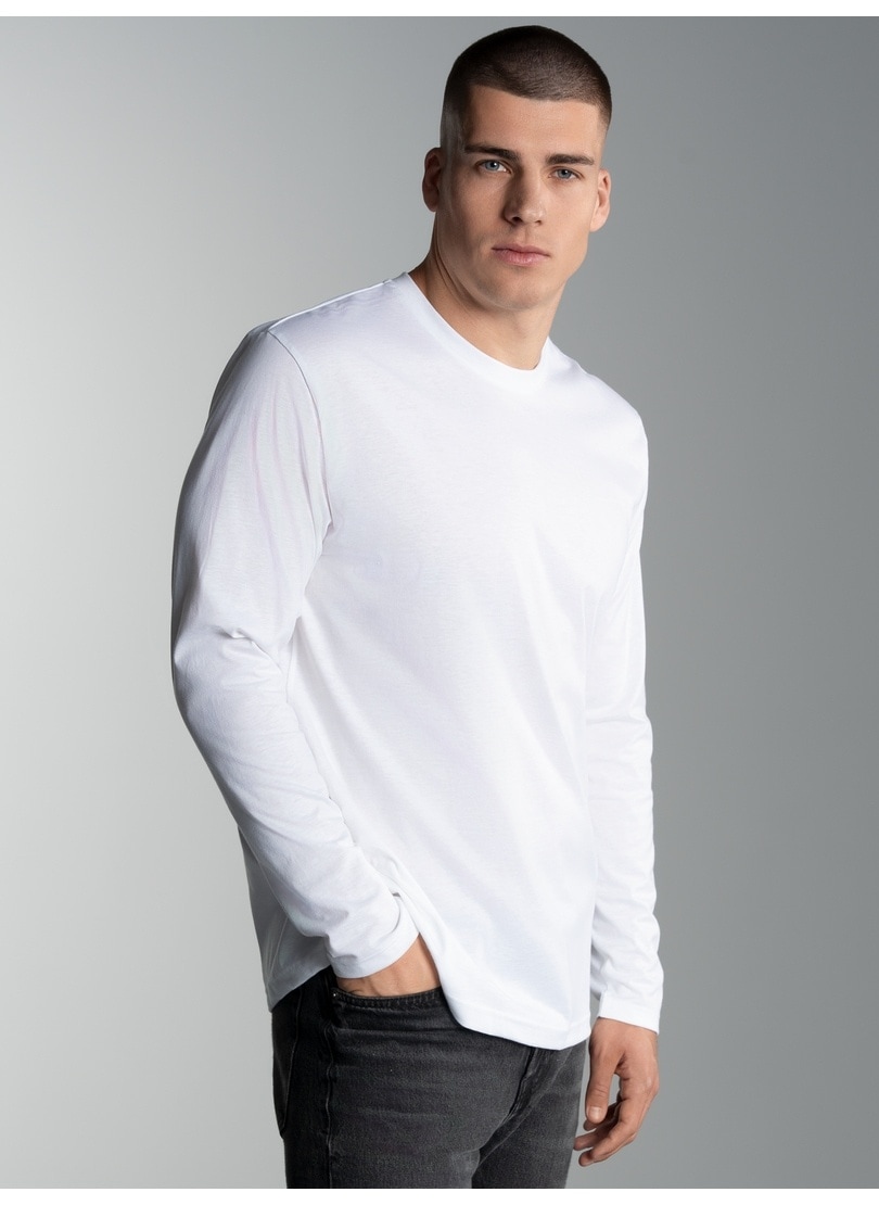 Trigema T-Shirt »TRIGEMA Langarmshirt aus 100% Baumwolle«, (1 tlg.)