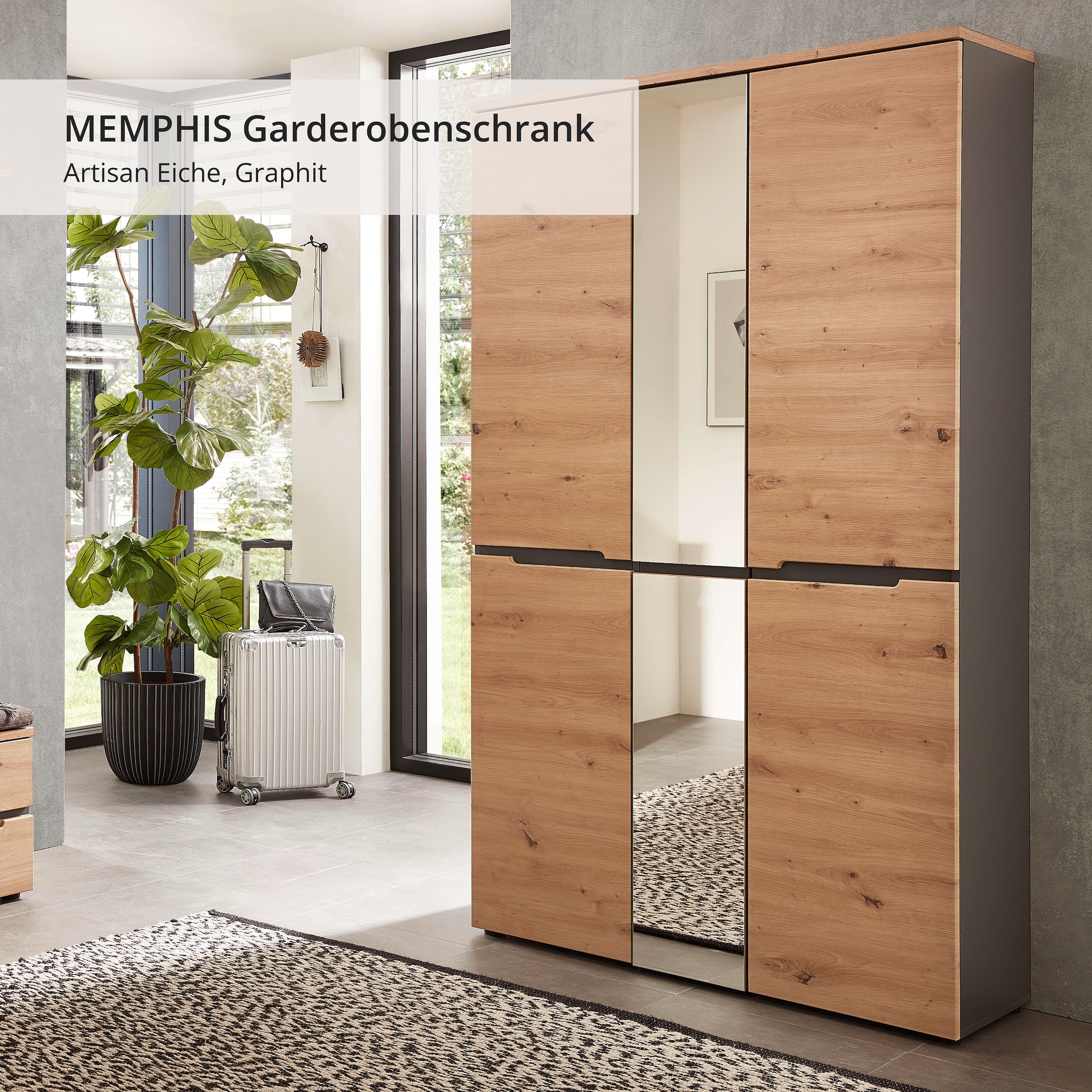 Innostyle Garderobenschrank »MEMPHIS« OTTOs Choice,  Artisan Eiche Optik, viel Stauraum