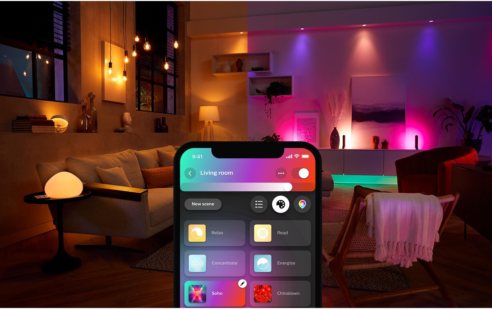 Philips Hue LED-Streifen »Lightstrip Plus 2m Basis mit Bridge«