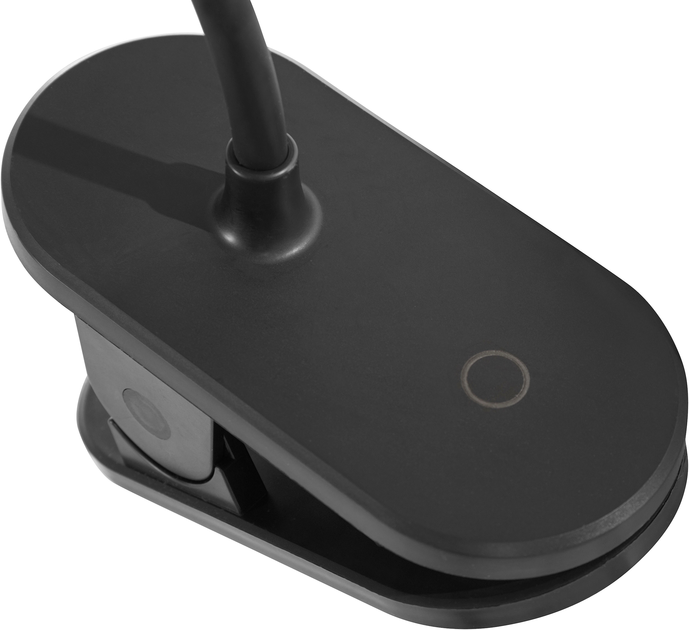 DOMO collection Klemmleuchte LED-Modul Kaltweiss mit USB-Lade- und Touchfunktion, dimmbar und verstellbar