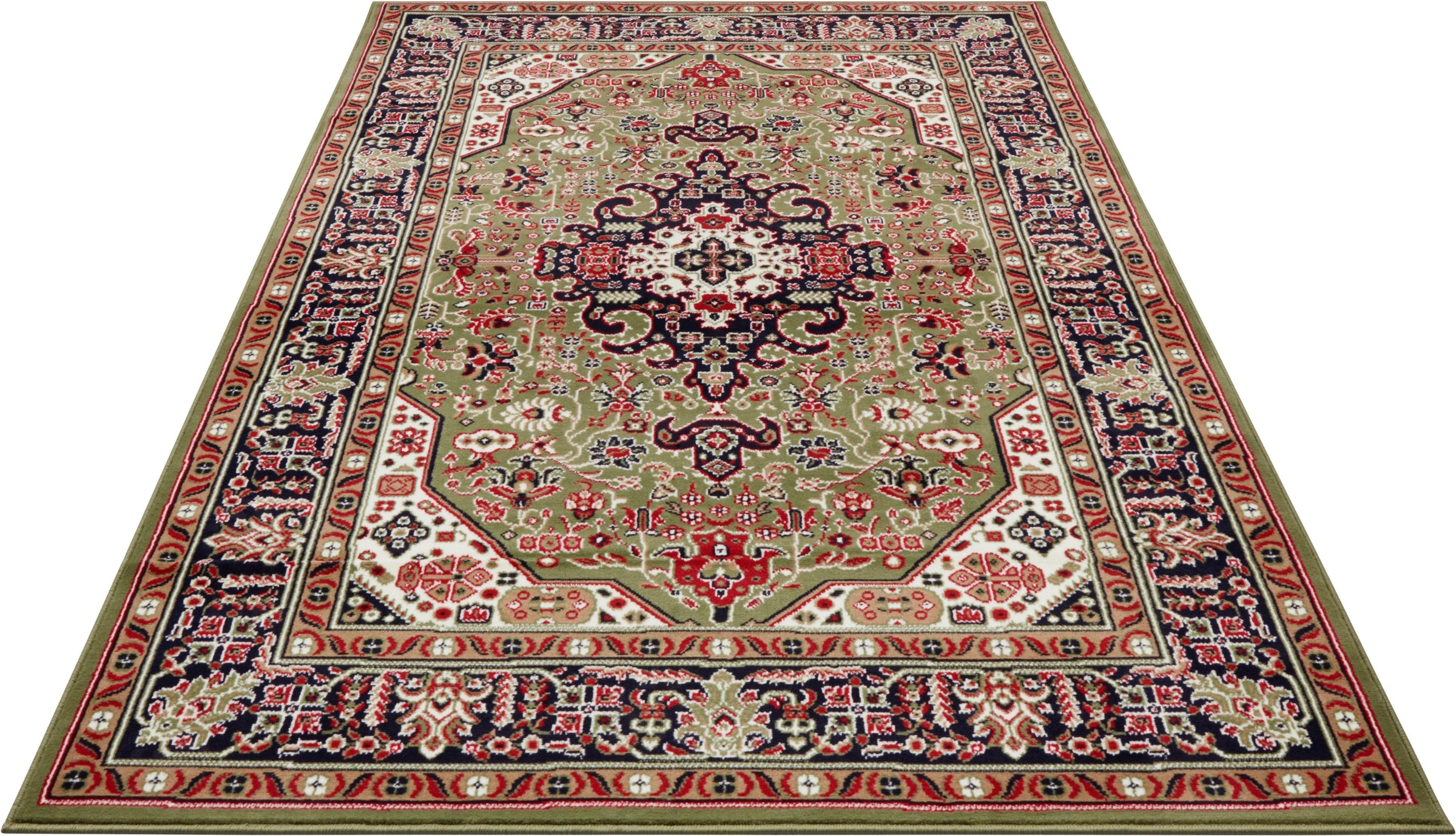 Image of NOURISTAN Teppich »Skazar Isfahan«, rechteckig, 9 mm Höhe, Kurzflor, Orient Optik, Vintage Design, Wohnzimmer, Schlafzimmer, Arbeitszimmer, Robust, Pflegeleicht, Gekettelt bei Ackermann Versand Schweiz