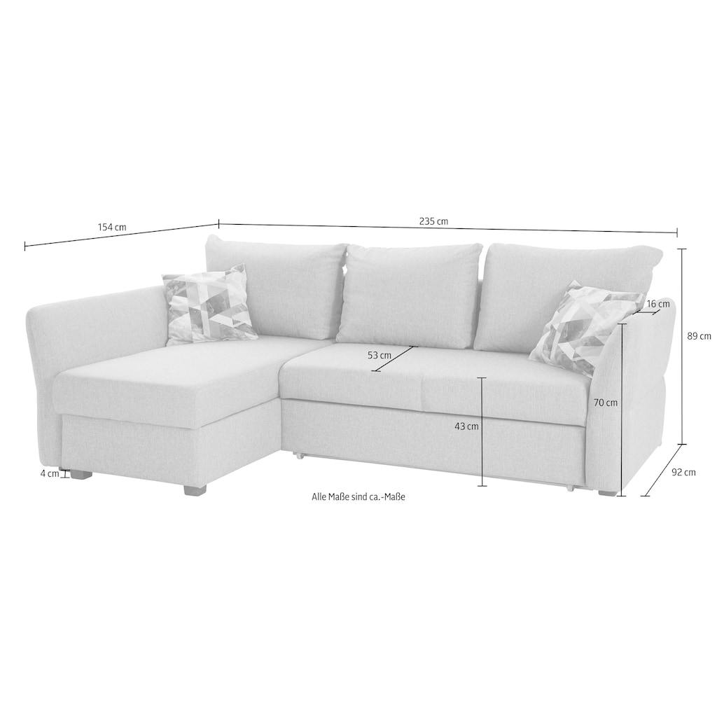 ATLANTIC home collection Ecksofa