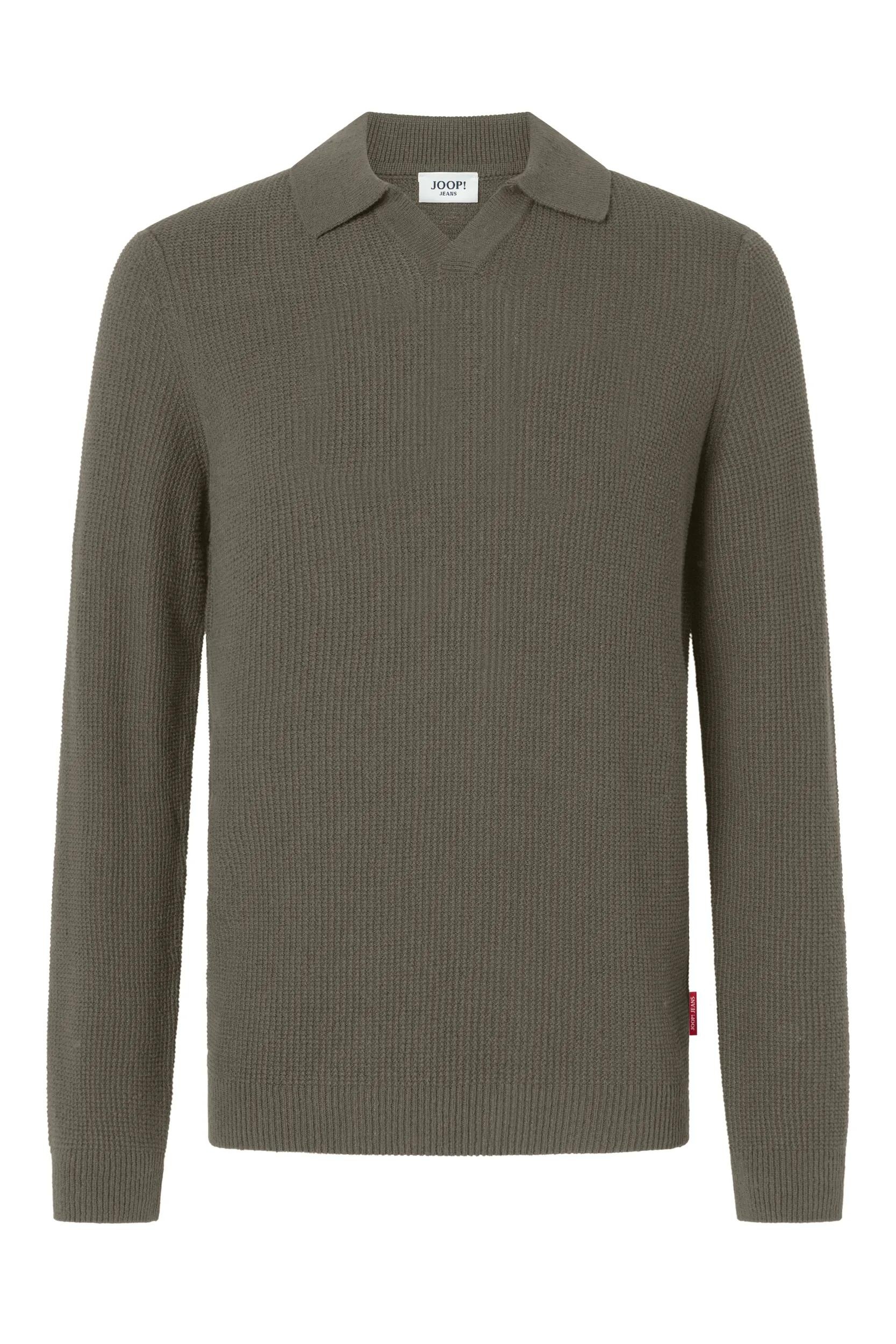 Joop Jeans Pull à col polo »Ove« mit feinem Strukturmuster
