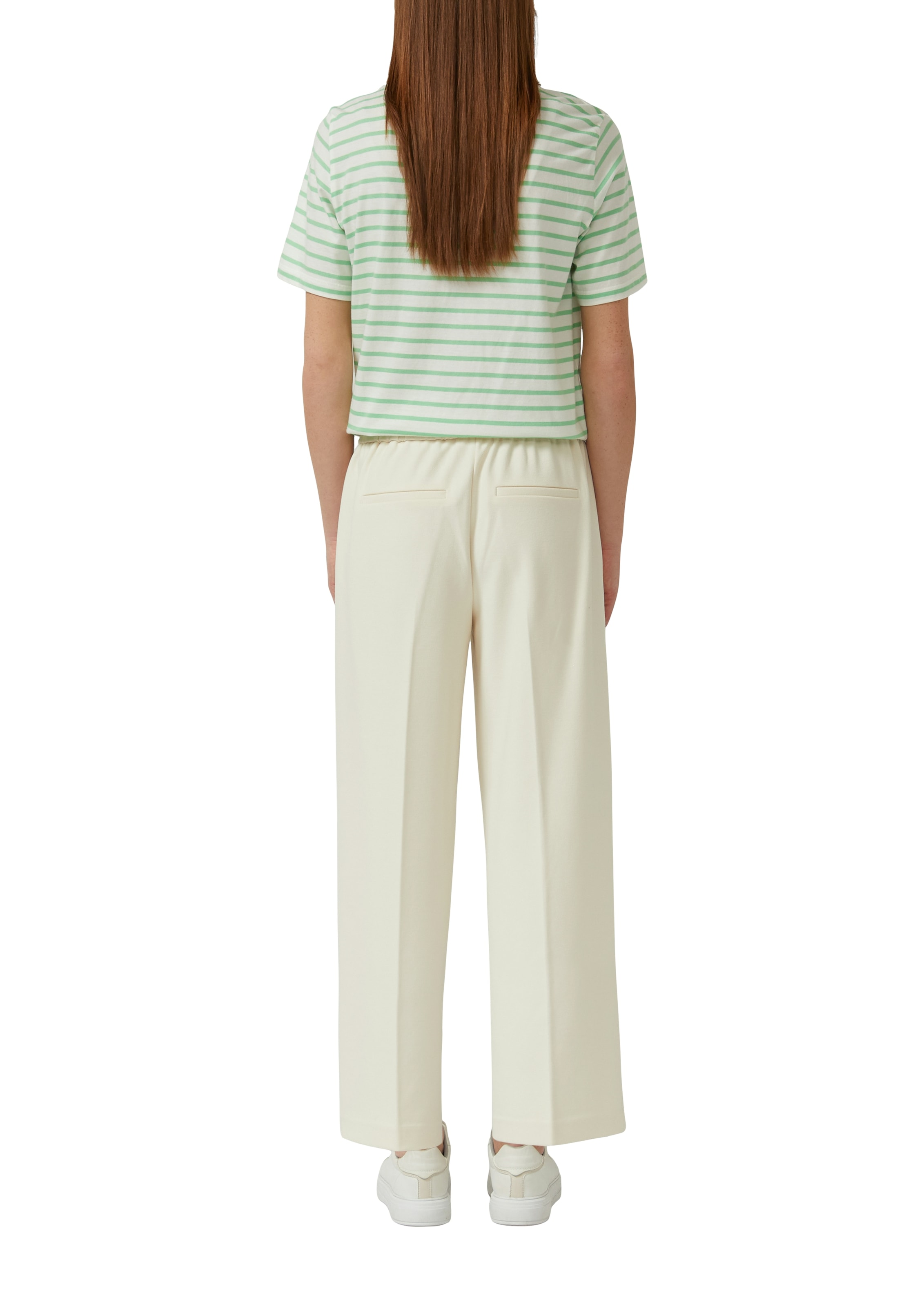 s.Oliver Pantalon 7/8  mit Bundfalten und Stretch-Anteil