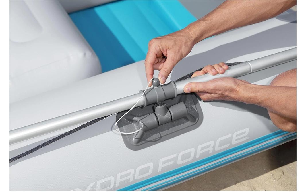 Bestway Schlauchboot »Corinth Elite Sport Boat Set, 230 x 130 x 33 cm« Aufblasbares Sportboot für 2 Personen mit Motorhalterung