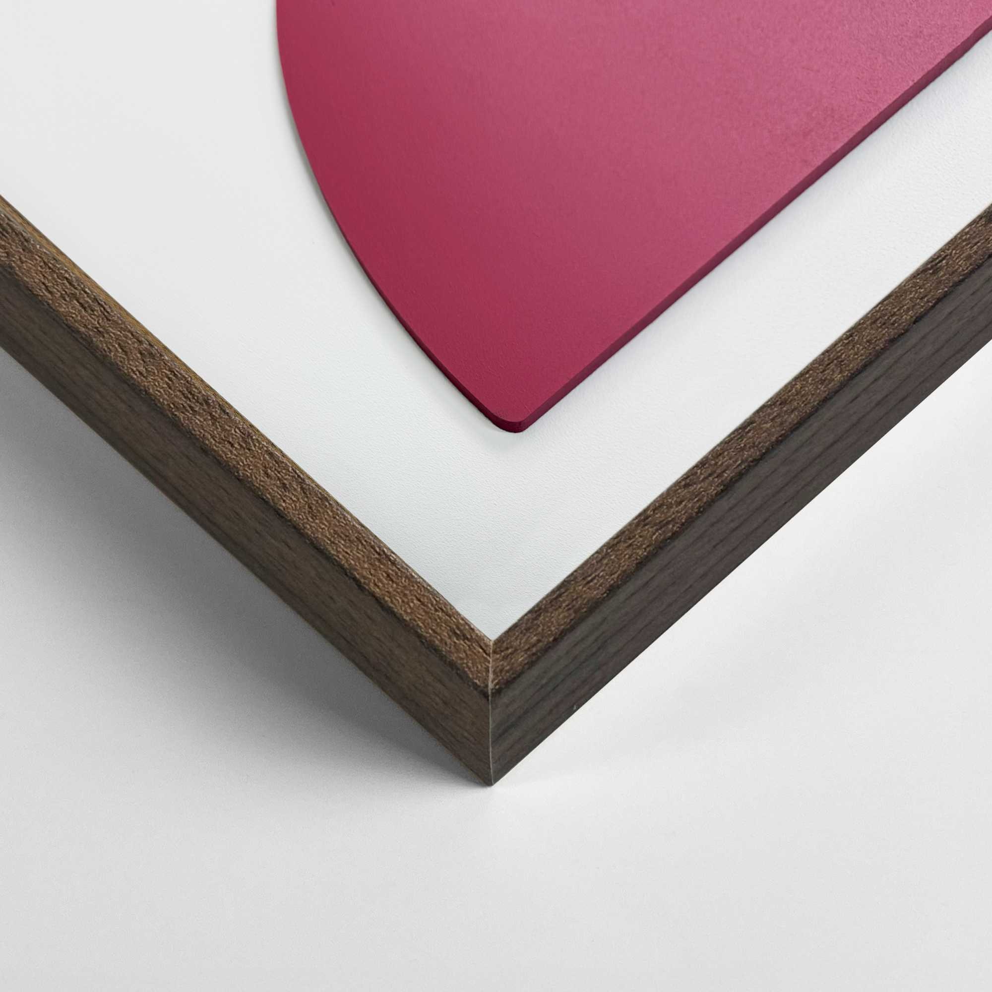 Reinders! Fresque murale »Halbkreise in Burgund« Wohnzimmer - Rot - MDF - Abstrakt - 50x70 cm