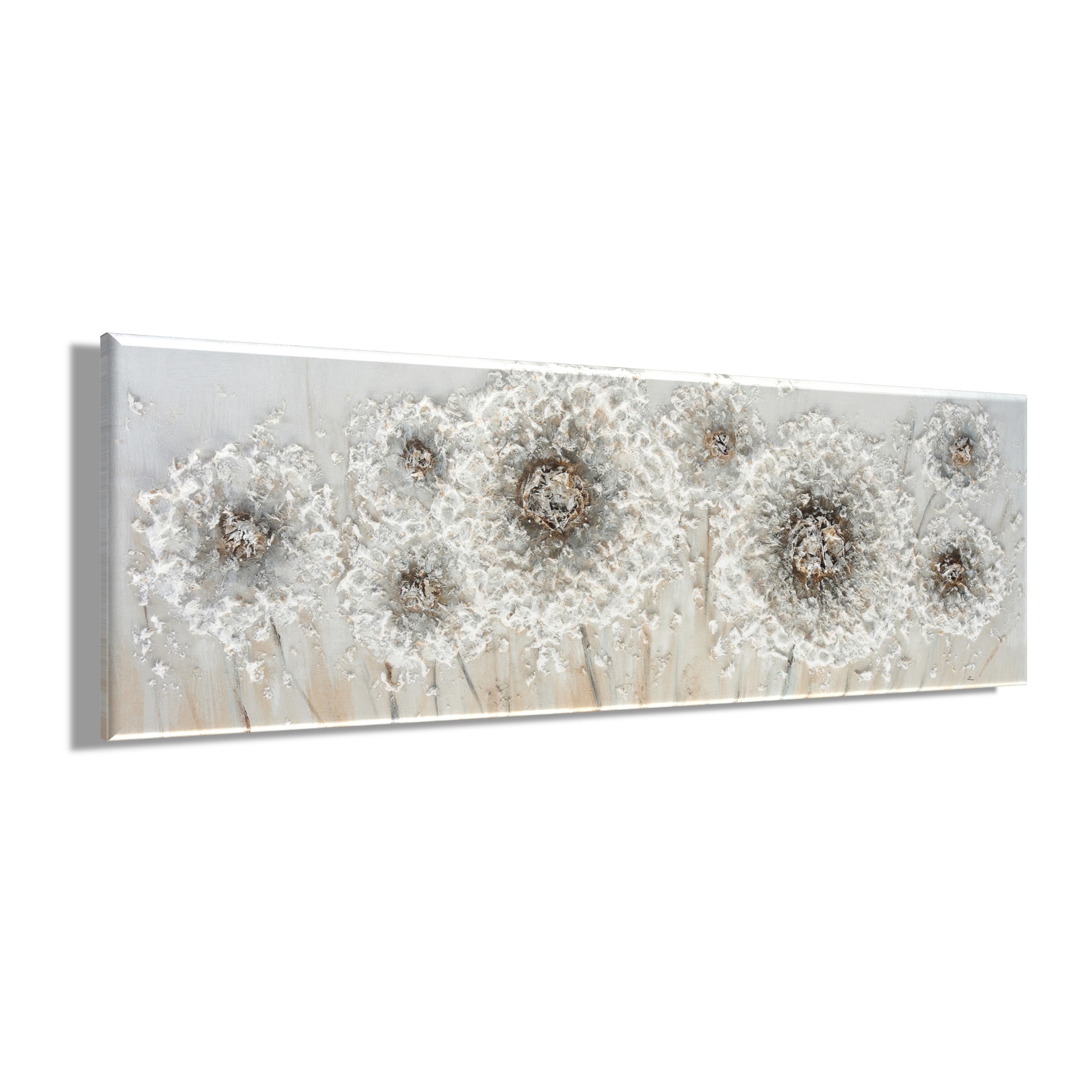 Bönninghoff Ölgemälde »handarbeit BLUMEN 40x120 cm – Wandbild Kunst Deko modern« Blumen | Blumenbilder | Natur 1 Stk. tlg. handgefertigt, jedes Bild ein Unikat