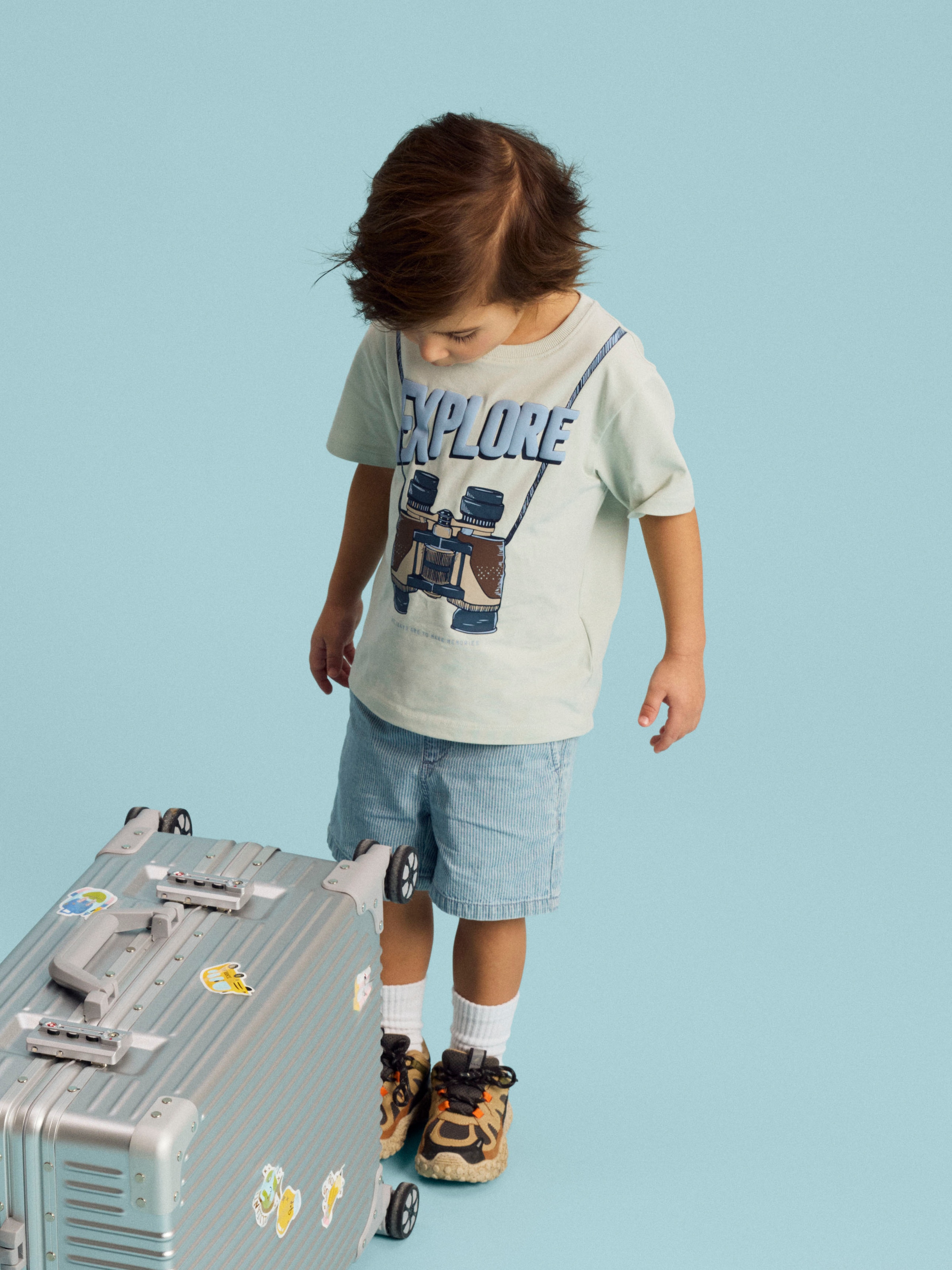 Name It T-shirt »NMMHOLLI SS NREG TOP BOX« mélange coton, coupe régulière