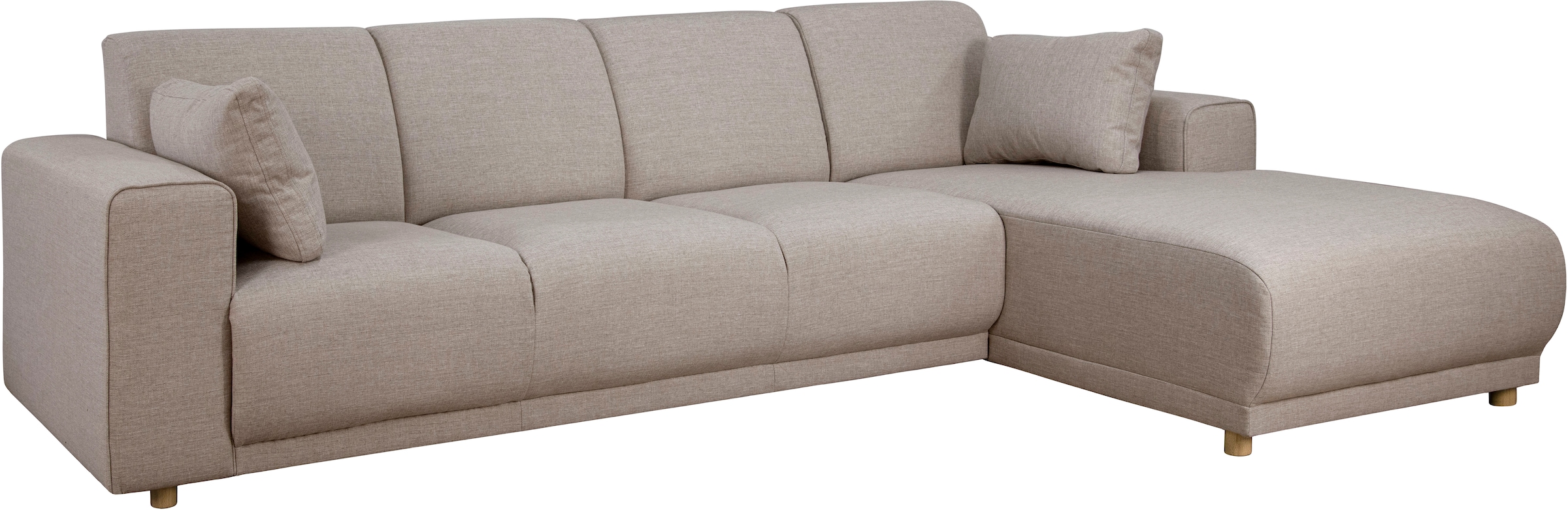 Home affaire Canapé d'angle »LEMPS wahlweise Recamiere links oder rechts L-Form« incl. Zierkissen, Stellmasse 297x162 cm