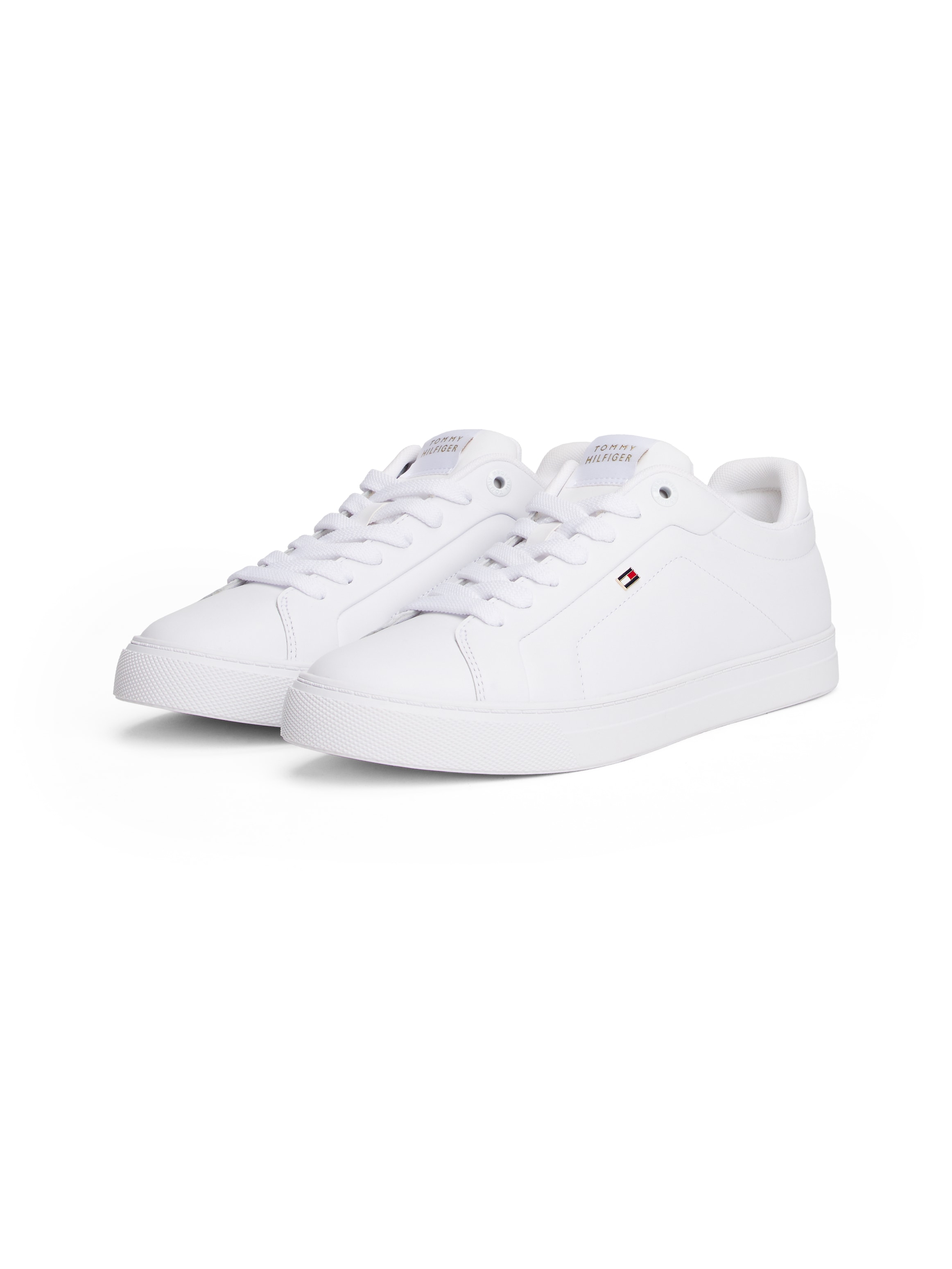 Image of Tommy Hilfiger Plateausneaker "ICON COURT SNEAKER" Freizeitschuh, Halbschuh, Schnürschuh mit Flaggen-Logo