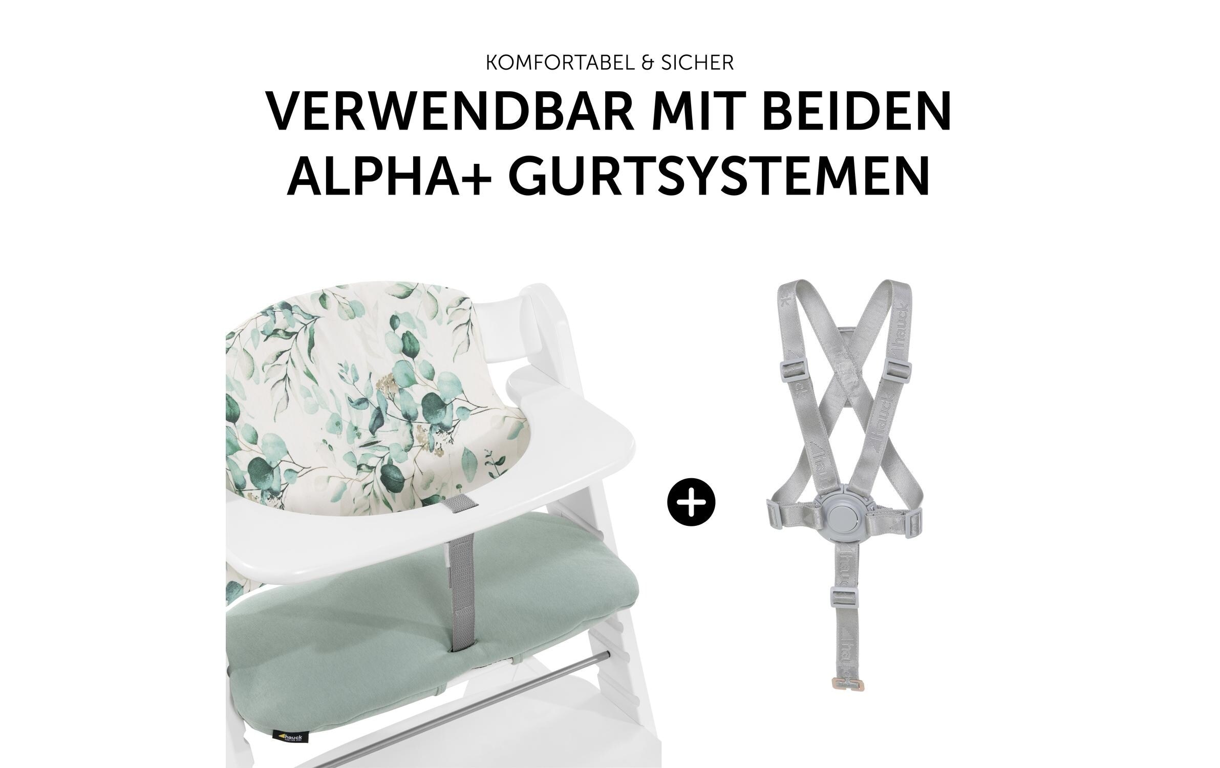 Hauck Kinder-Sitzauflage »Select Jersey Leaves Mint zu Alpha+«