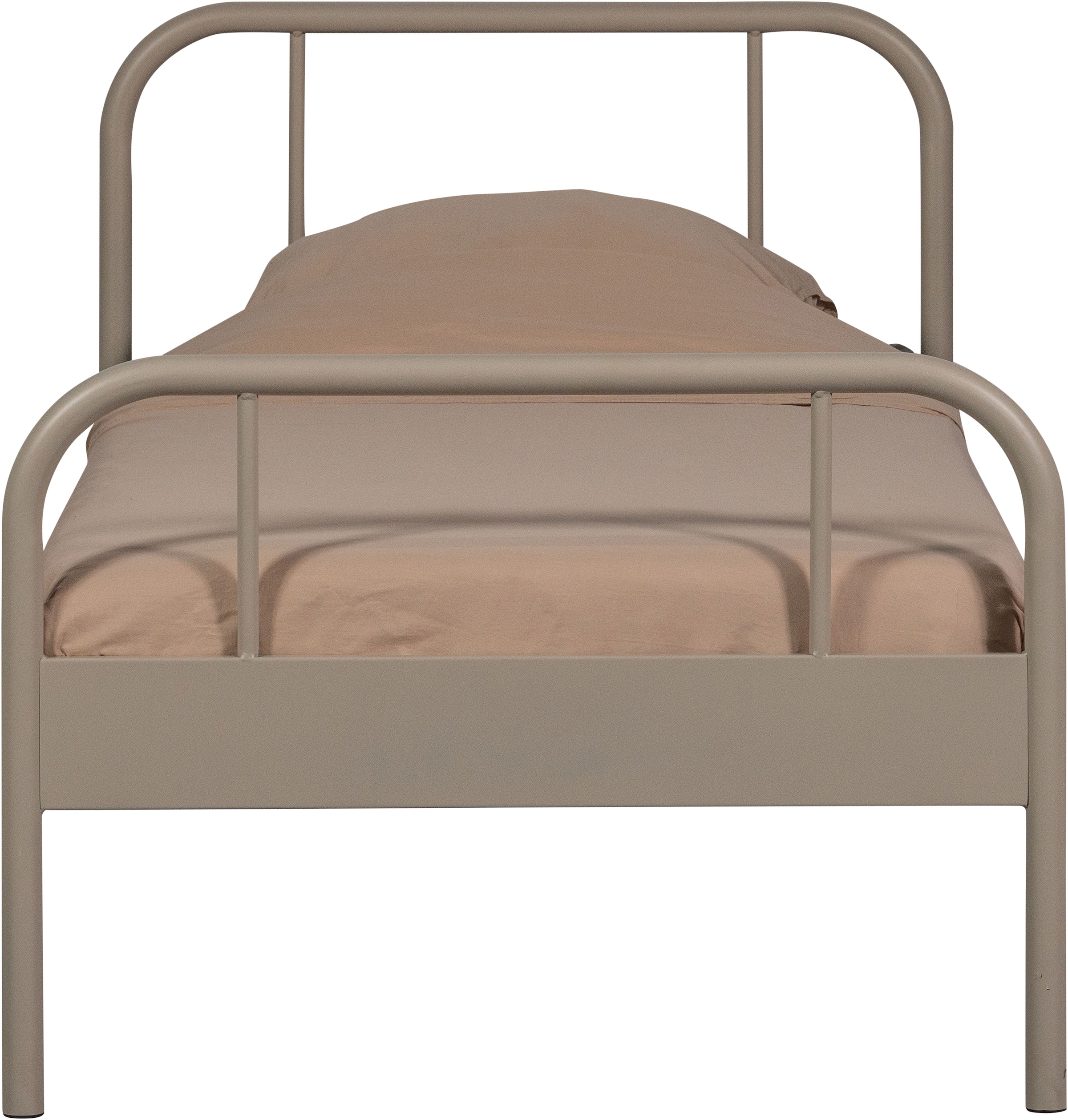 WOOOD Bettgestell »Mata Stahlrahmen pulverbeschichtet, H 90 x B 208 x T 95 cm« Matratzenmass 90x200 cm, einfach zu montierbar, Pfleiglicht
