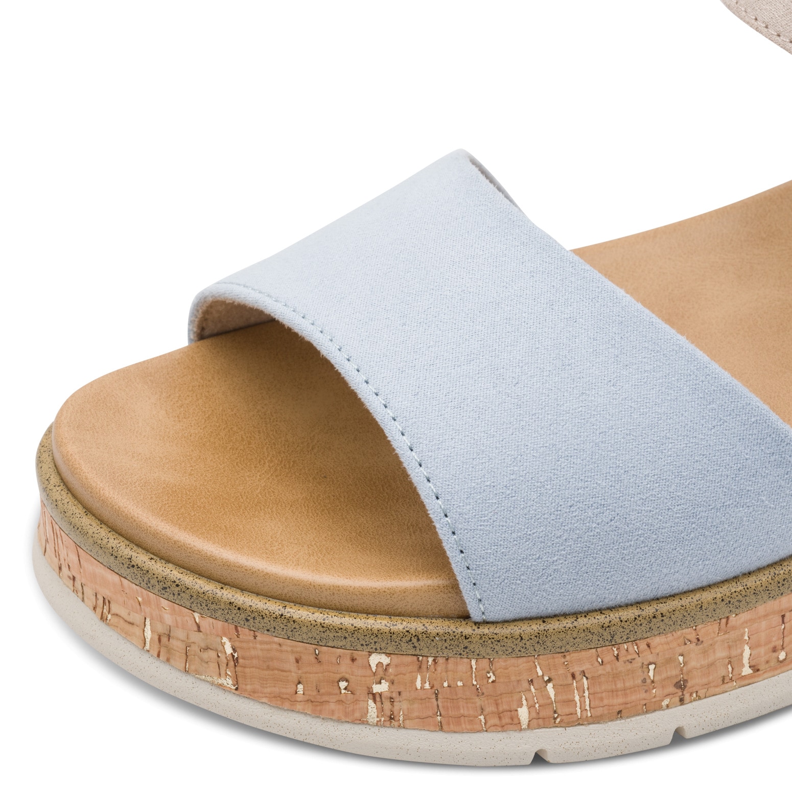 MARCO TOZZI Sandales compensées »GRADI«  Plateforme, chaussure d'été, sandale à brides avec semelle effet liège
