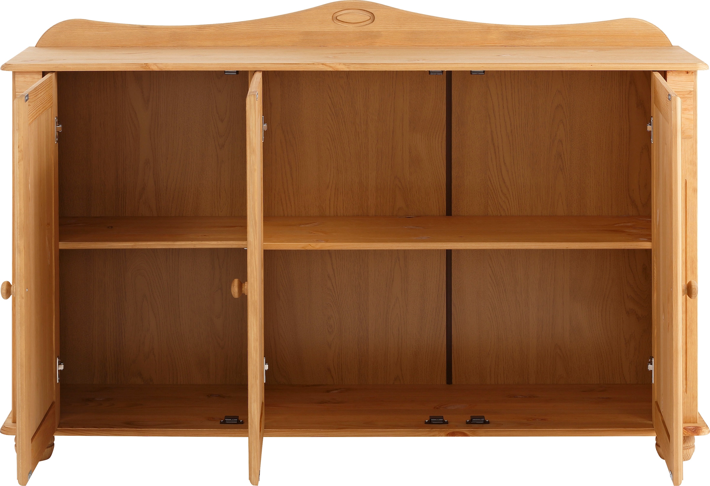 Home affaire Sideboard »Adele«, Kommode, 3-türig, Breite 130 cm, aus massiver Kiefer, FSC®
