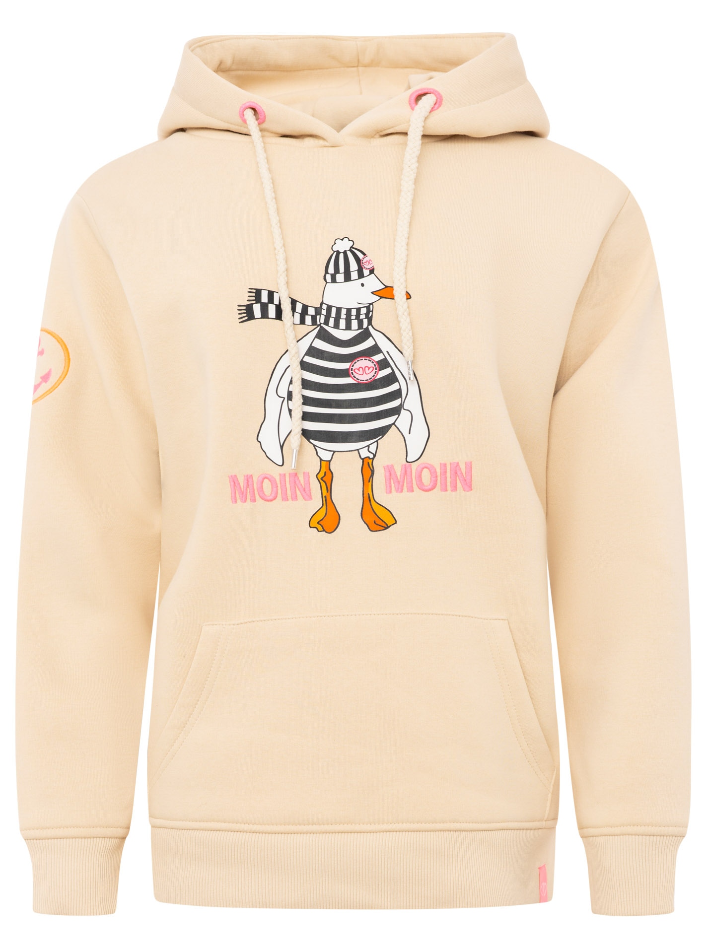 Zwillingsherz Hoodie »"Moin Moin Möwe"«, mit nordischem Gruss, lustiger Möwe, Fronttasche
