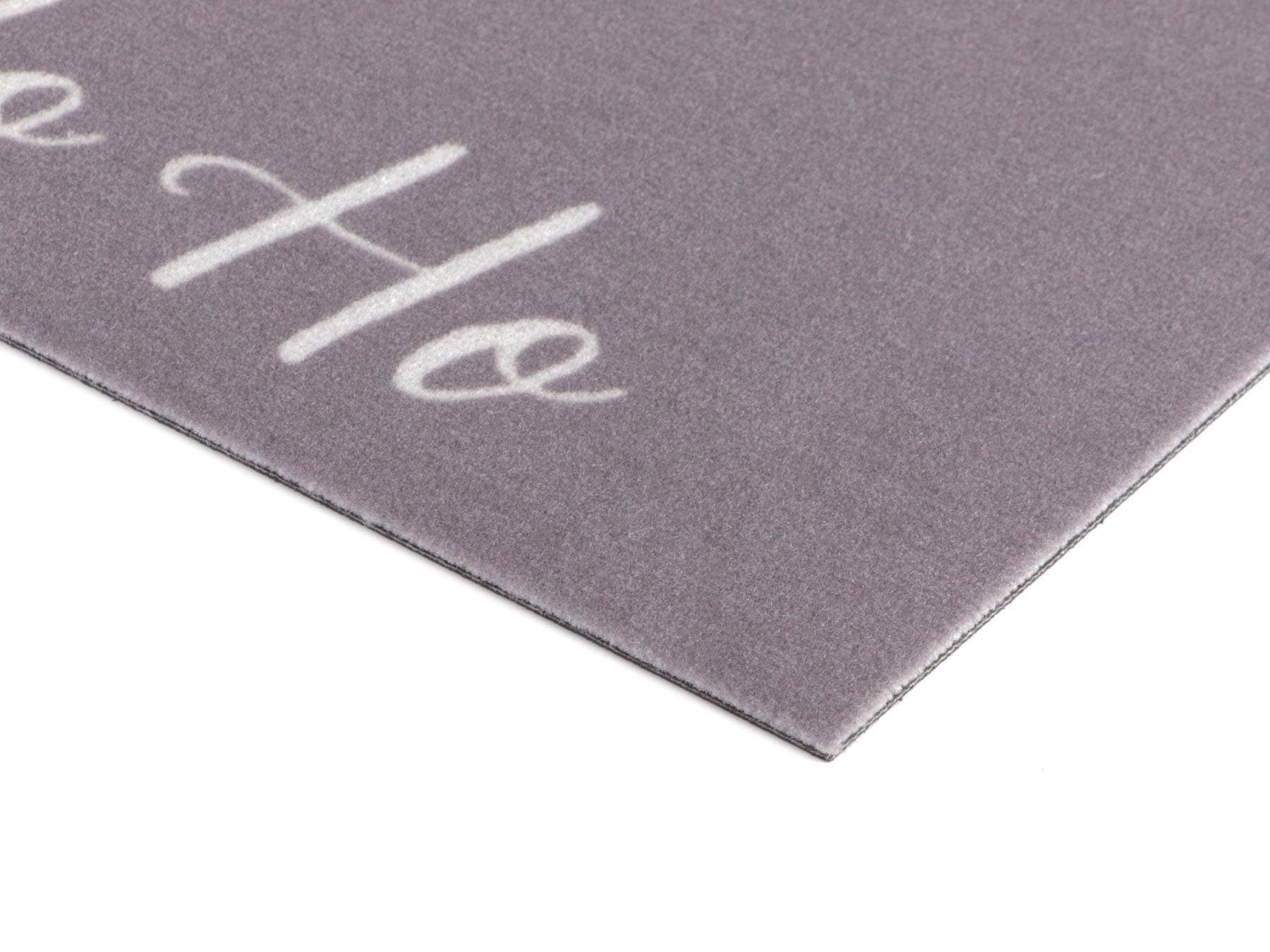 Primaflor-Ideen in Textil Fussmatte »VELVET - HOHOHO«, rechteckig, Schmutzfangmatte, Weihnachten, mit Spruch, waschbar, rutschhemmend