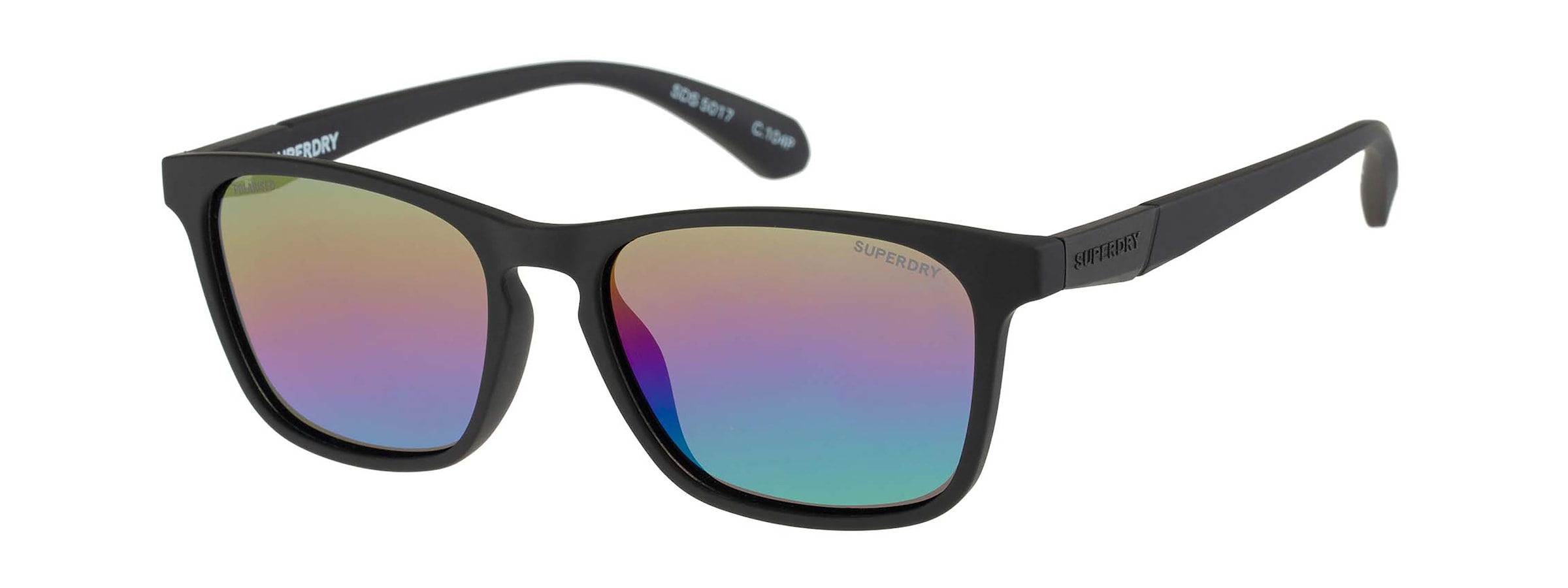 Image of Superdry Sonnenbrille "Modell 996082" Vollrand, verspiegelte Gläser, Markenlogo am Bügel