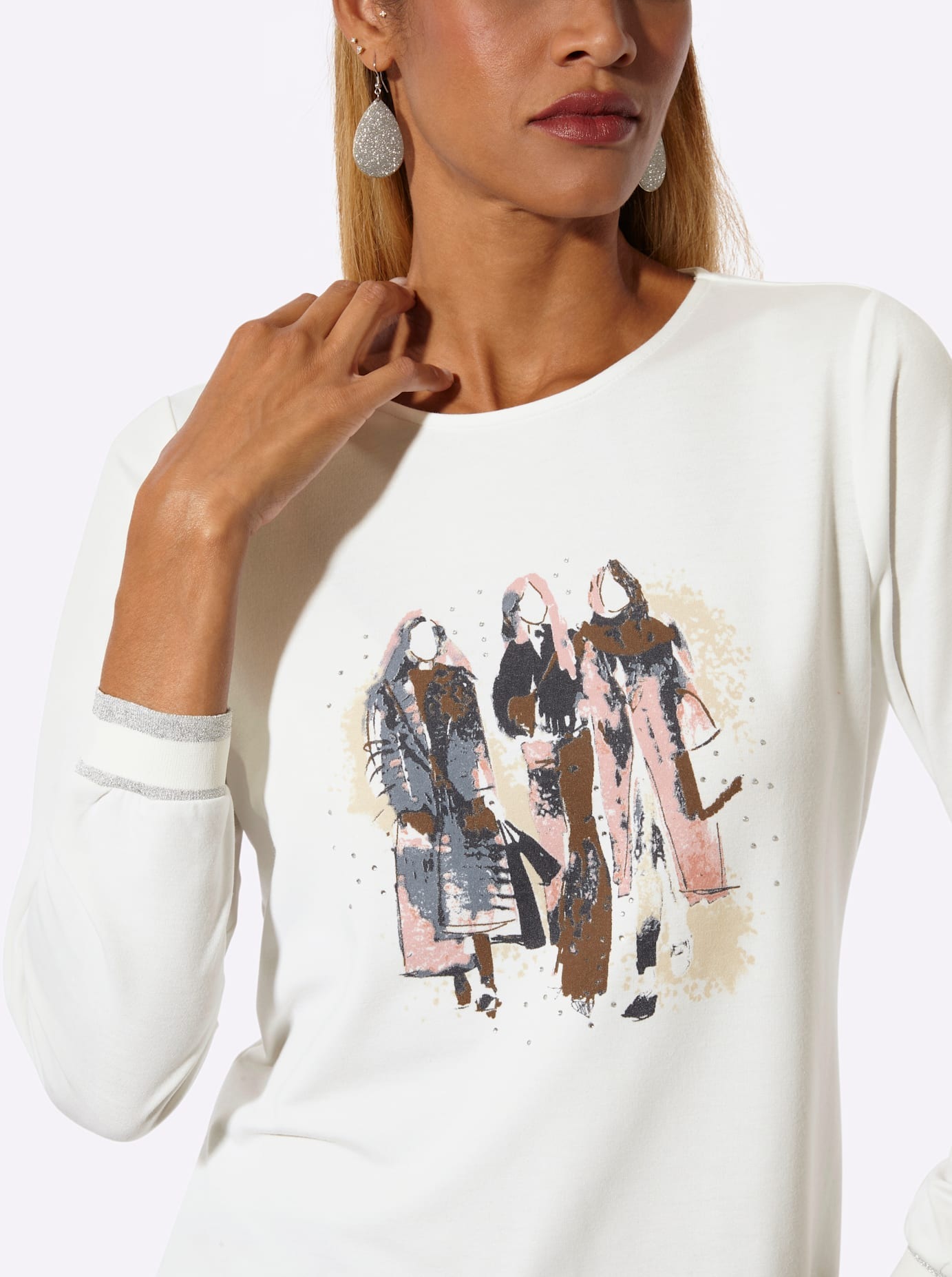 creation L Langarmshirt »Druck-Shirt« 1