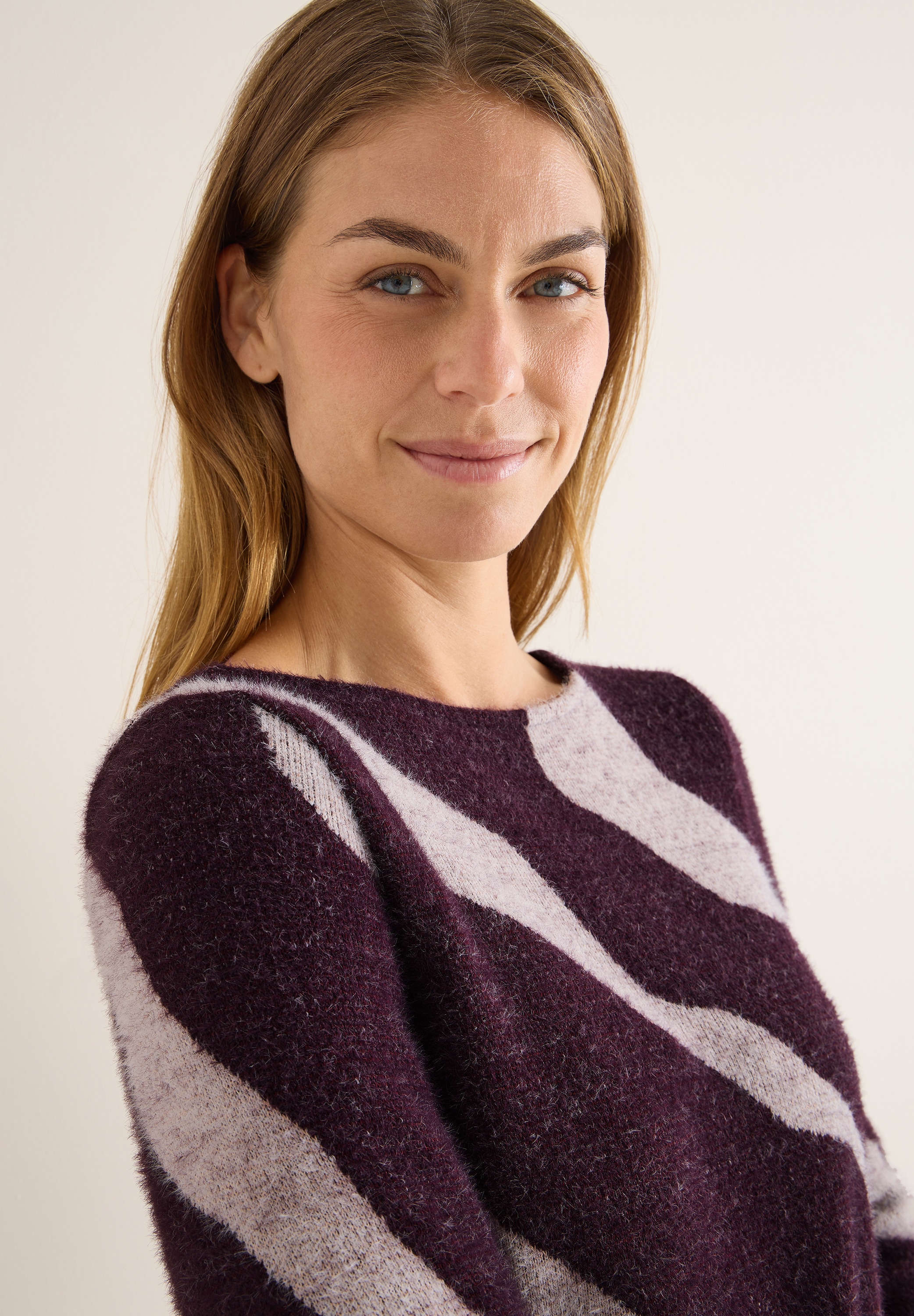 Cecil Pull en tricot mit grafischem Muster und in Federgarn-Qualität