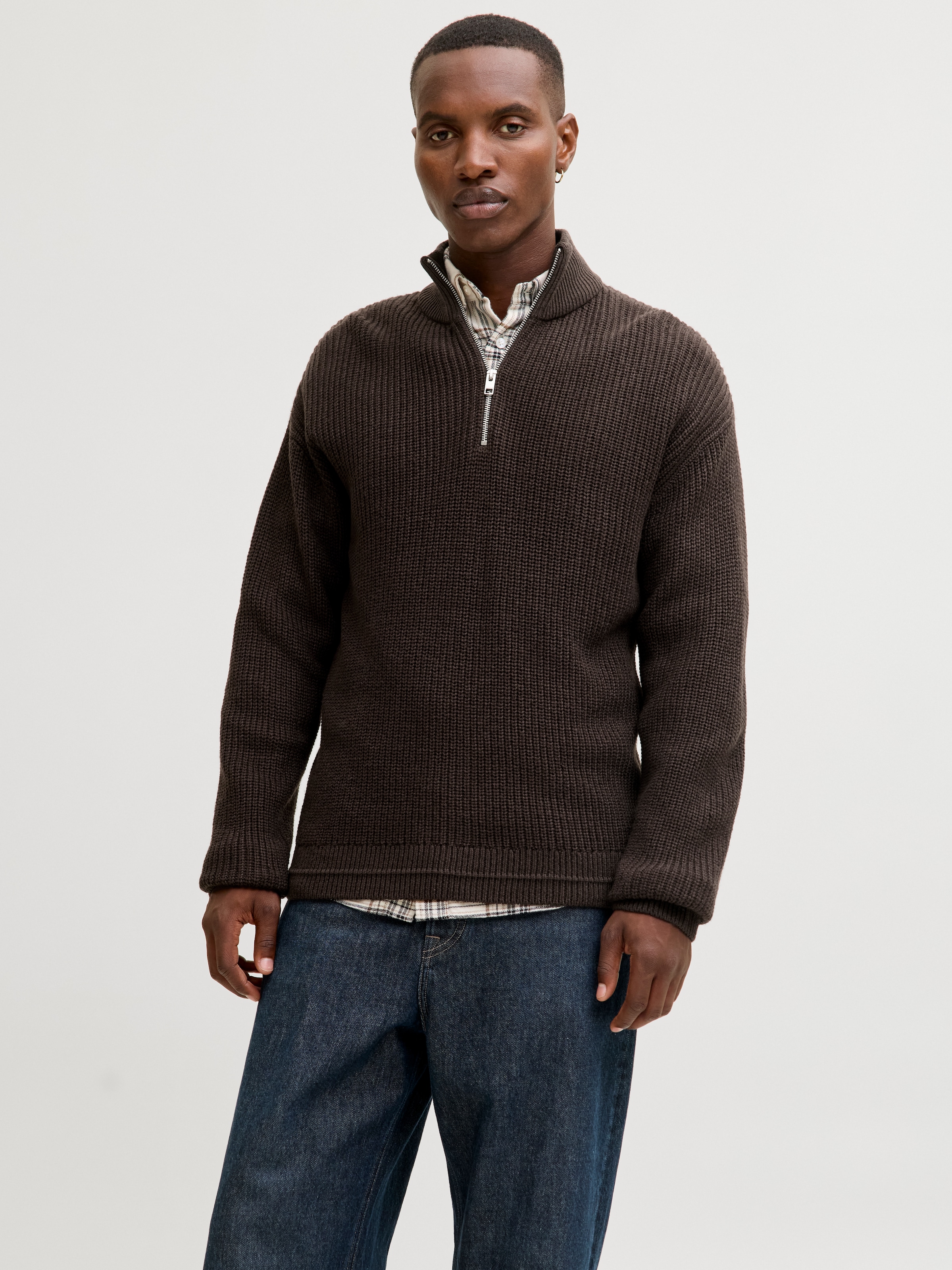 Image of Jack & Jones Troyer "JJKAITO KNIT HALF ZIP BF"