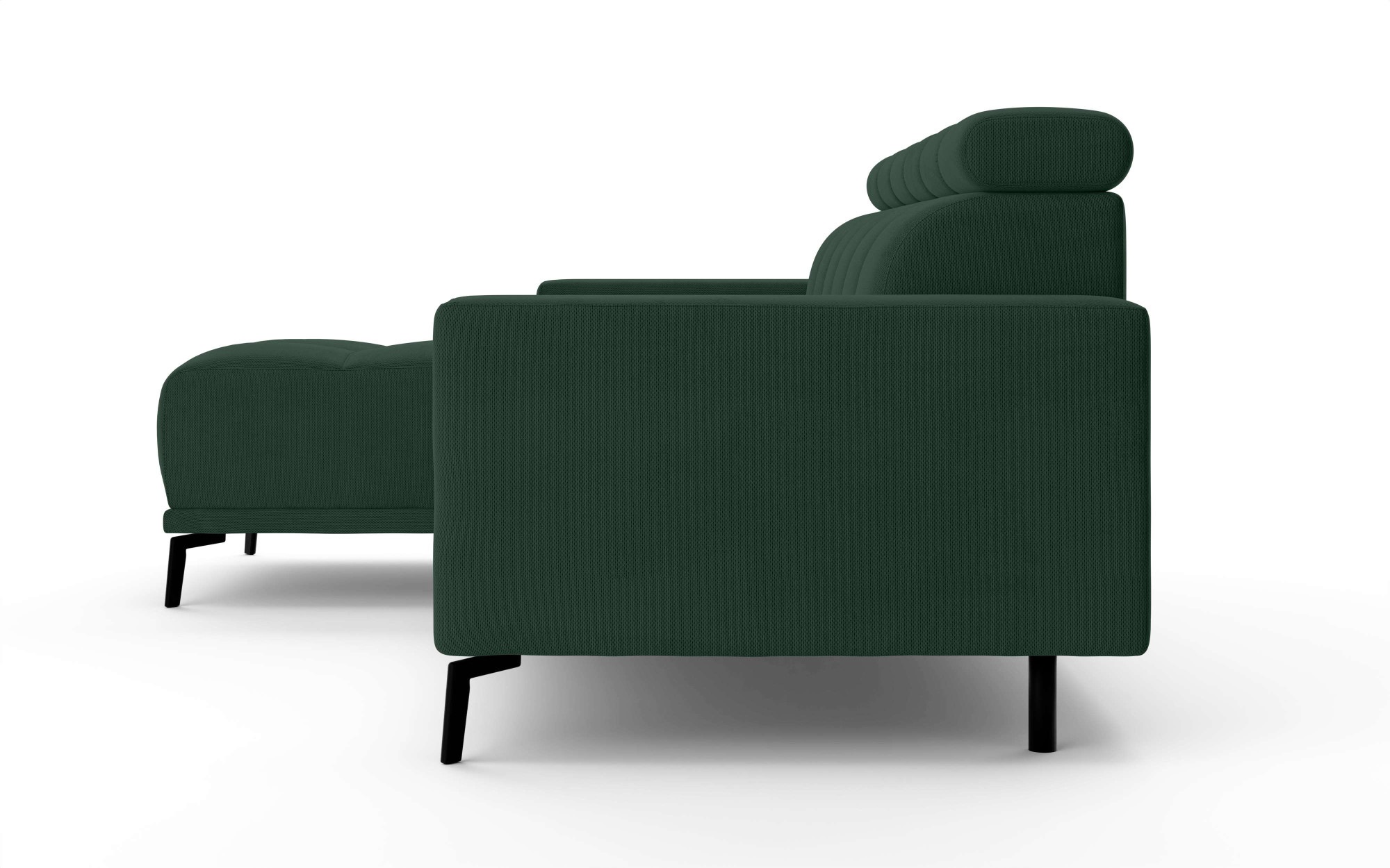 Home affaire Canapé d'angle »CAZIE , Designsofa, L-Form, trendige Bubble-Optik,« L-Form mit Wellenunterfederung, Recamiere rechts/links bestellbar