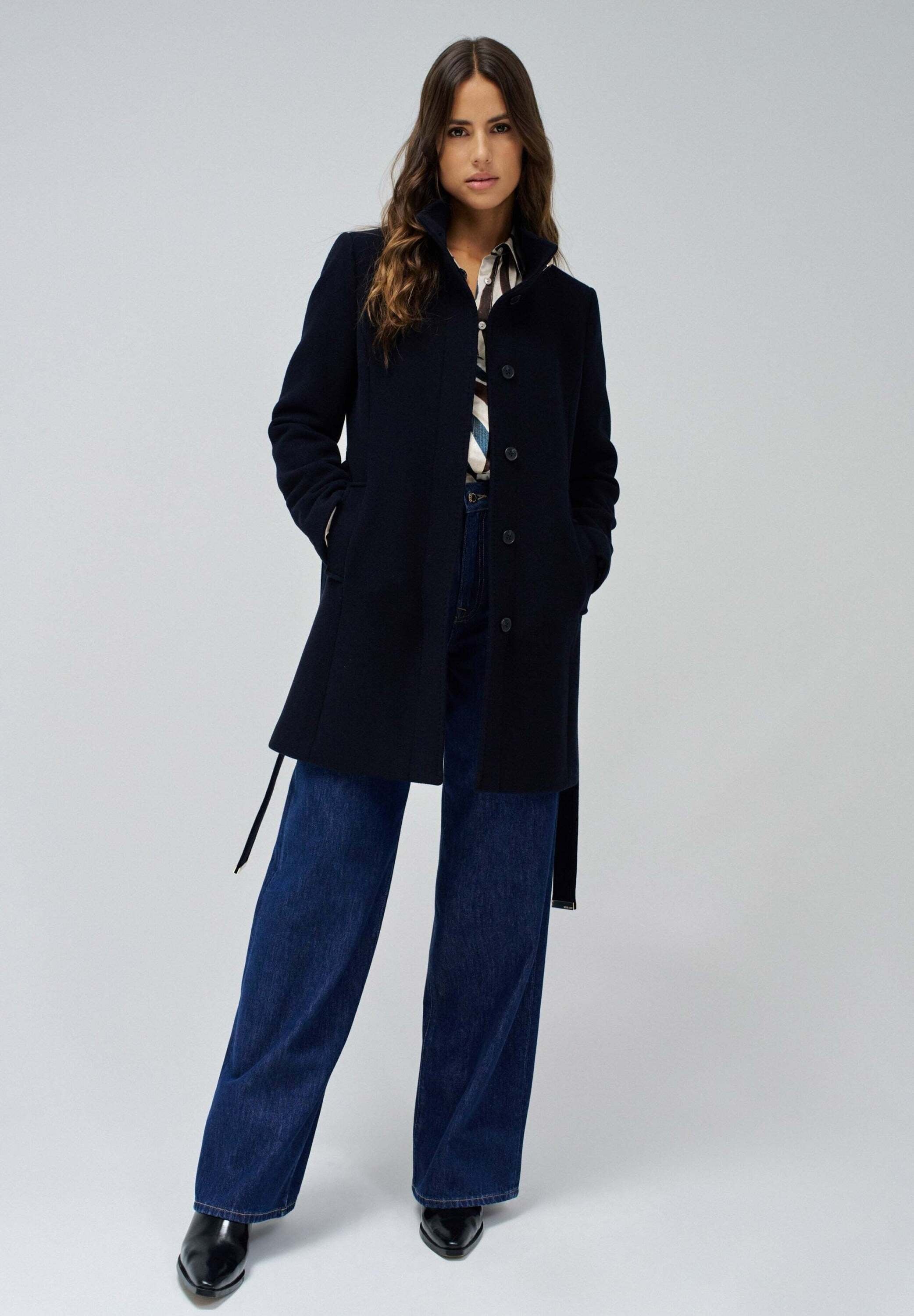 Salsa Wolljacke »Salsa Jeans Jacken Basic Wool Coat«
