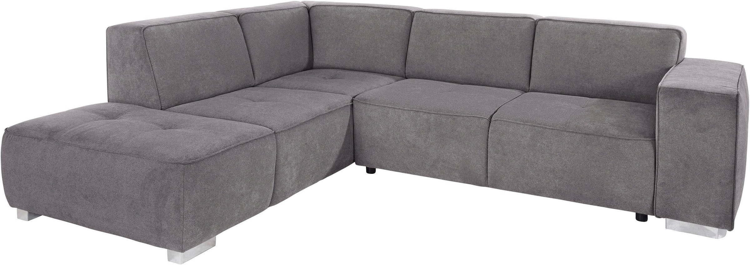 INOSIGN Ecksofa »Sapporo L-Form«, wahlweise Bettfunktion oder Sitztiefenverstellung, Federkern