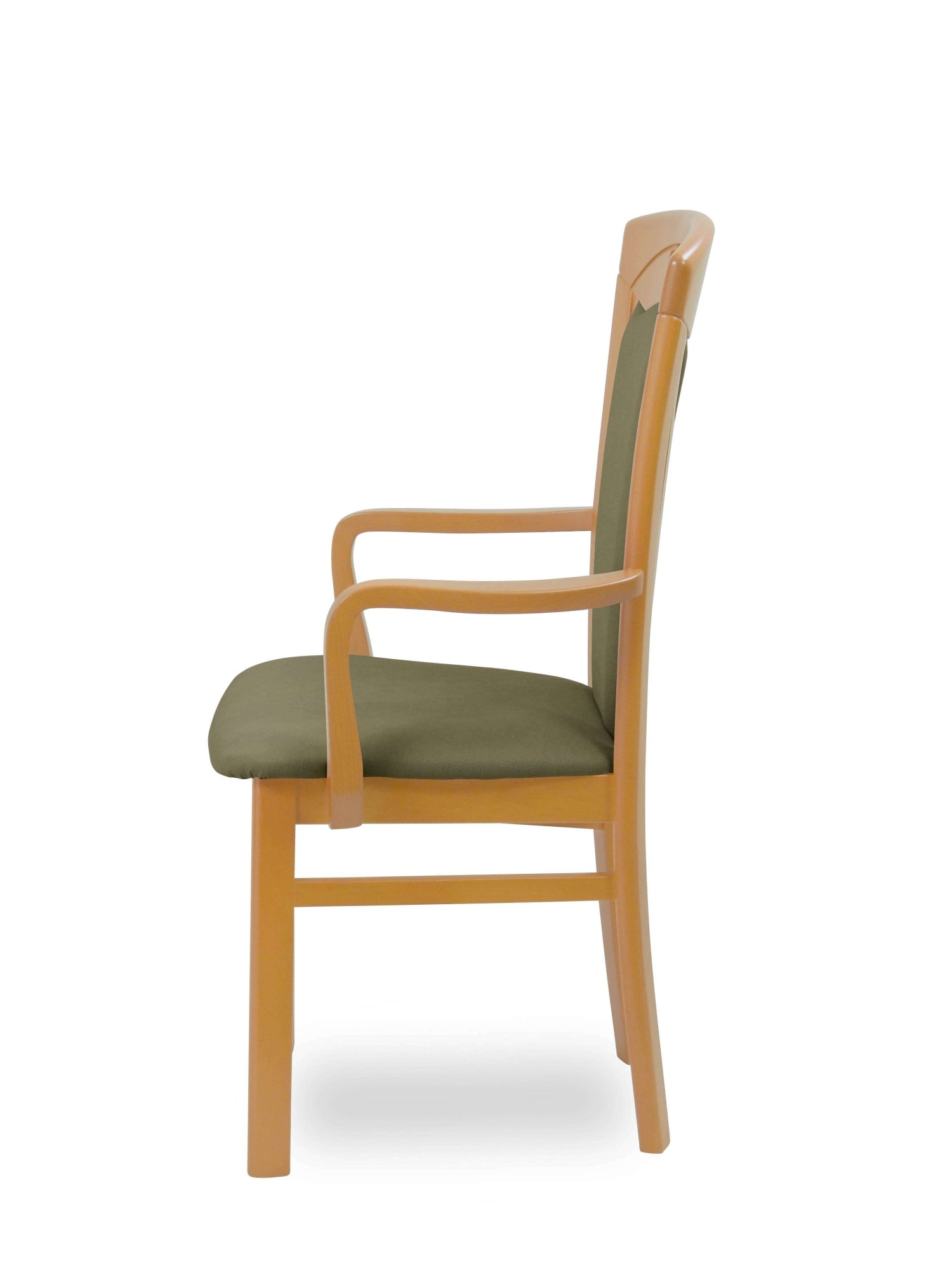 Home affaire Esszimmerstuhl »FERDI, Armlehnstuhl, Made in Italy, Massivholz« () 1 Stk.Bezug Feinstruktur (wasser-und fleckabweisend) oder Struktur