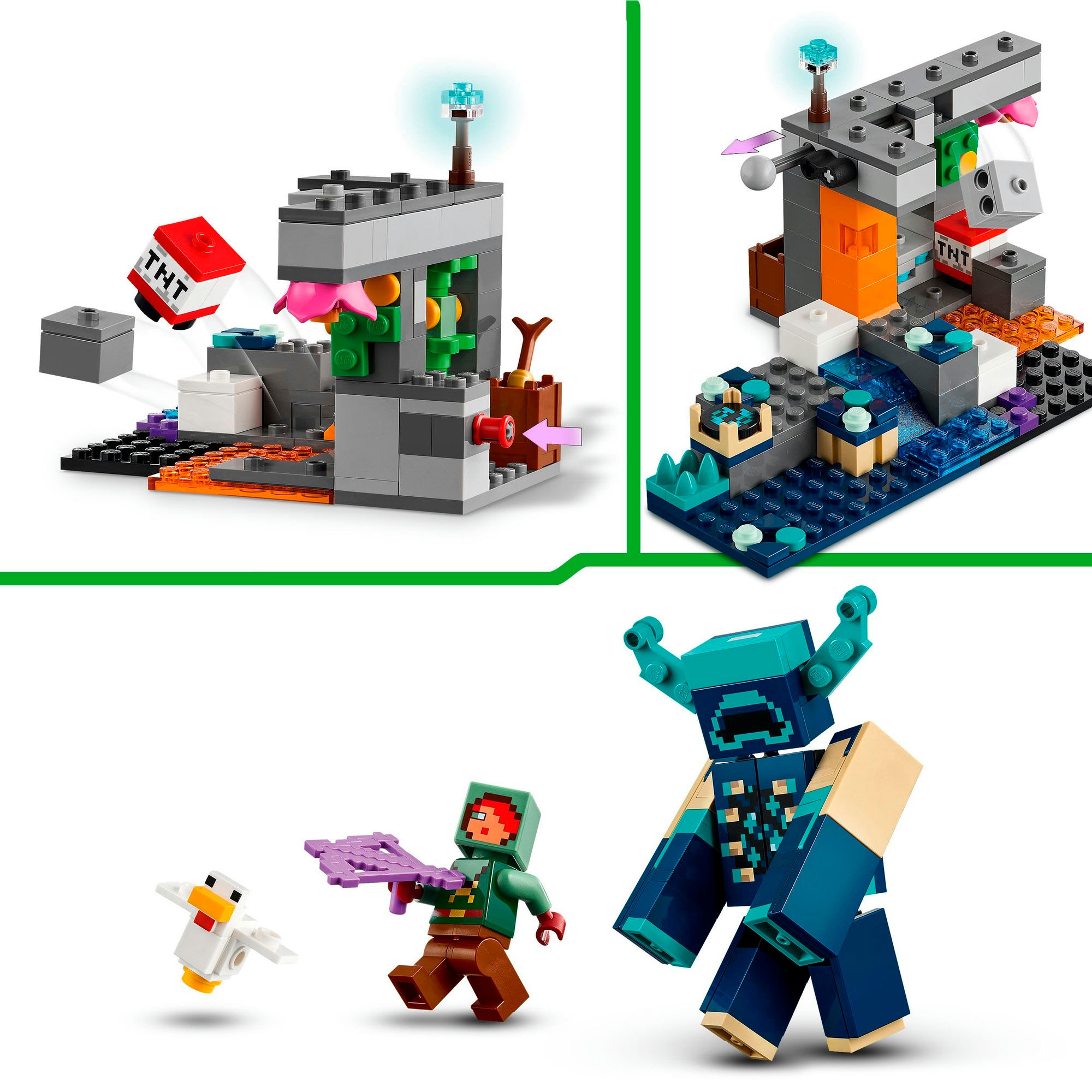 LEGO® Konstruktionsspielsteine »Begegnung mit dem Wächter (21274), LEGO Minecraft« Made in Europe