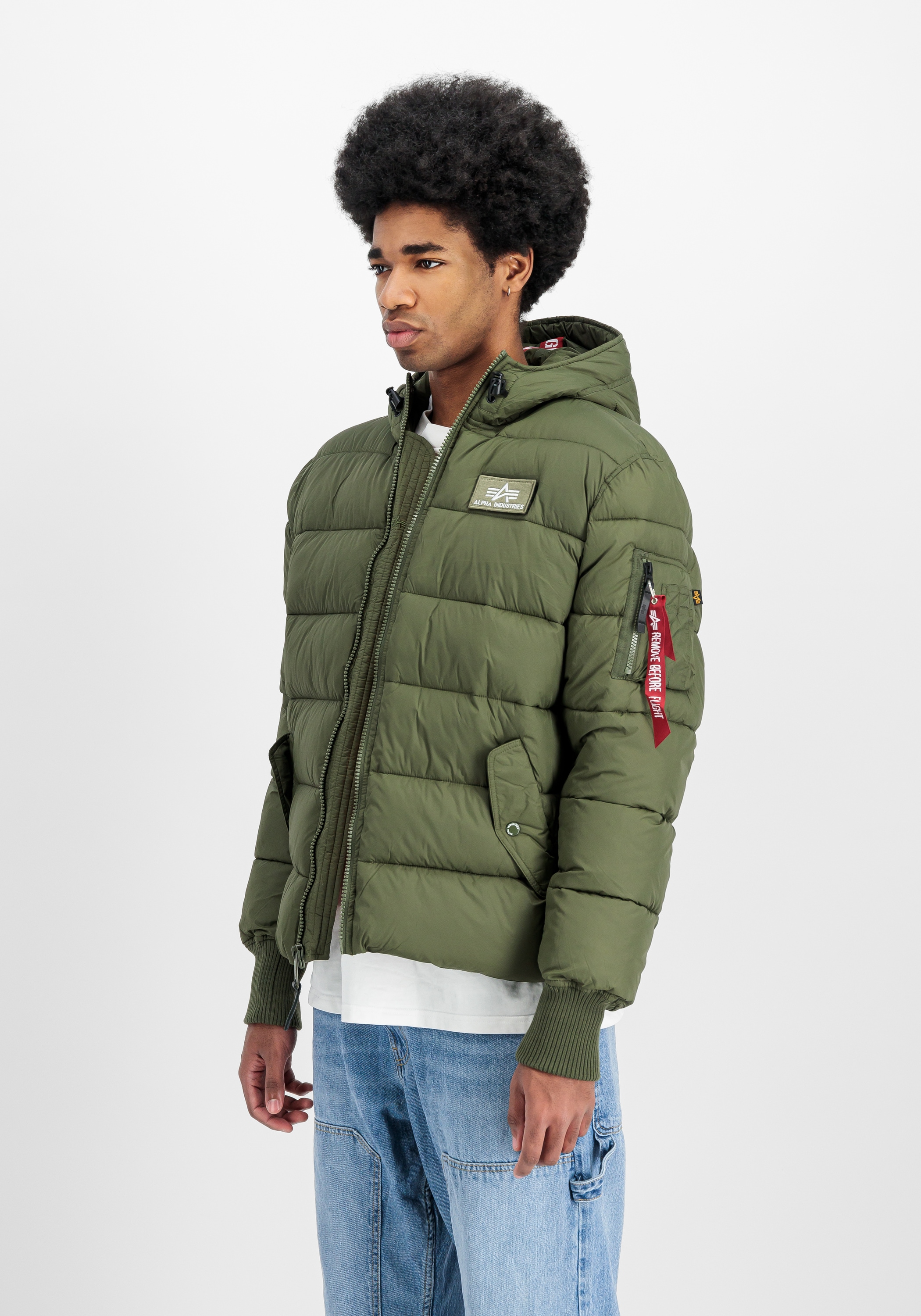 Alpha Industries Winterjacke »Hooded Puffer Alpha FD«