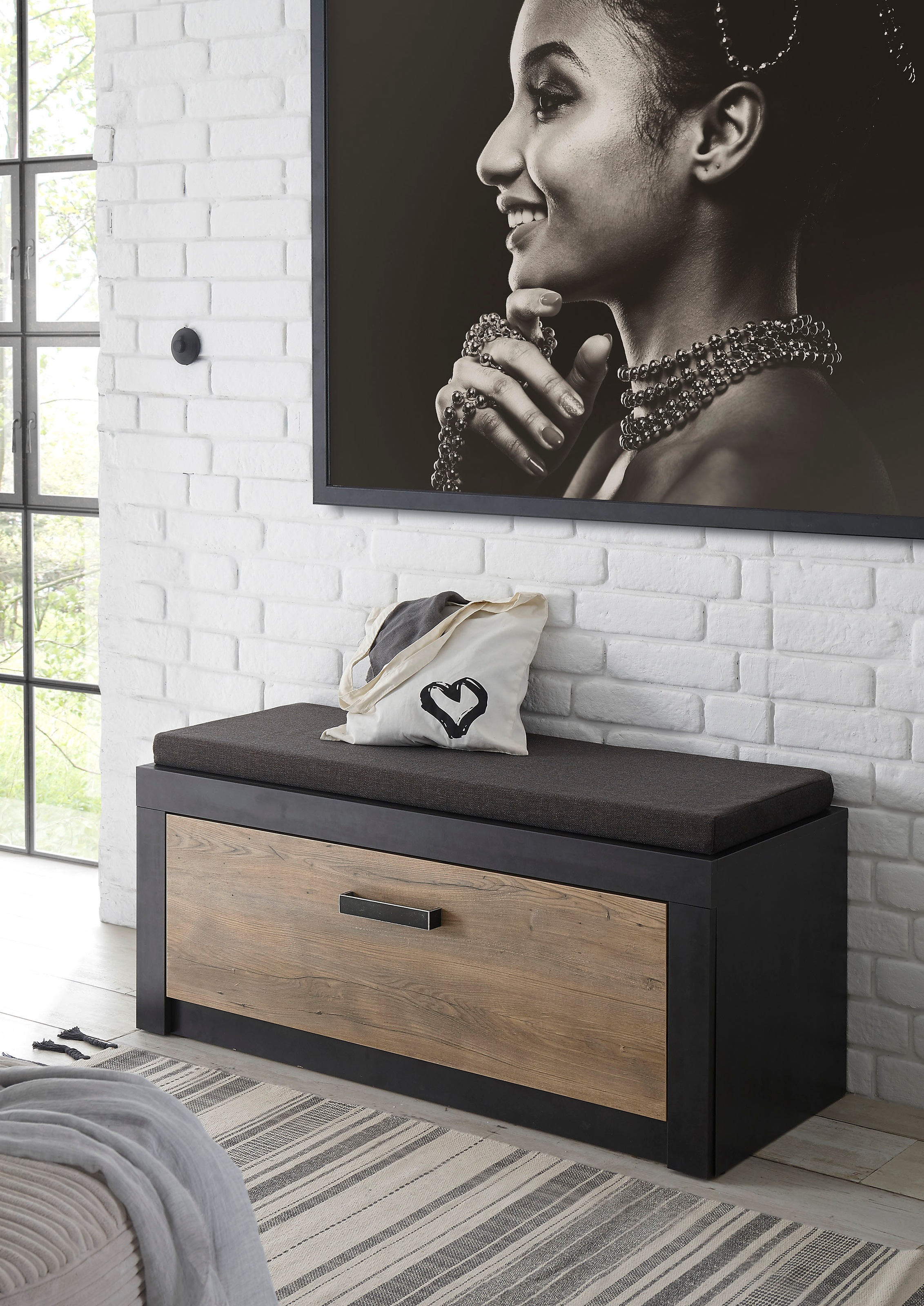 Image of my home Schuhbank »Bruegge«, inkl. Sitzkissen bei Ackermann Versand Schweiz