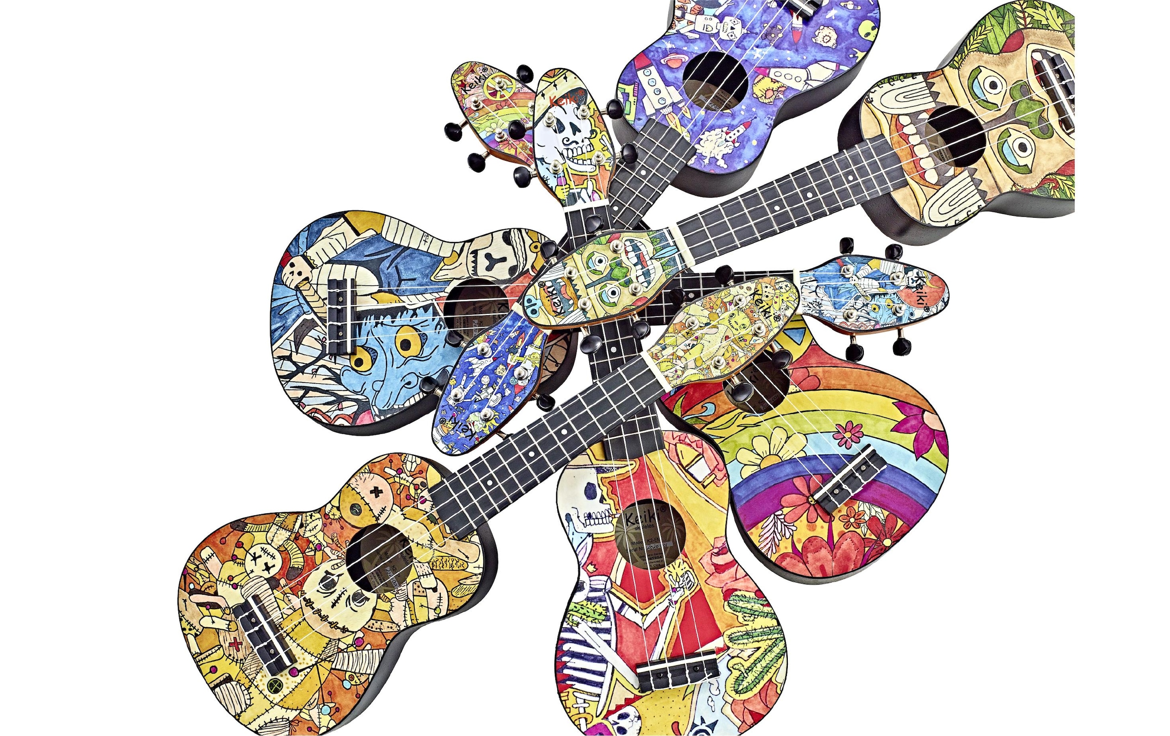 Ukulele »Ortega Guitars Keiki Package K2-68 – Peace '68«