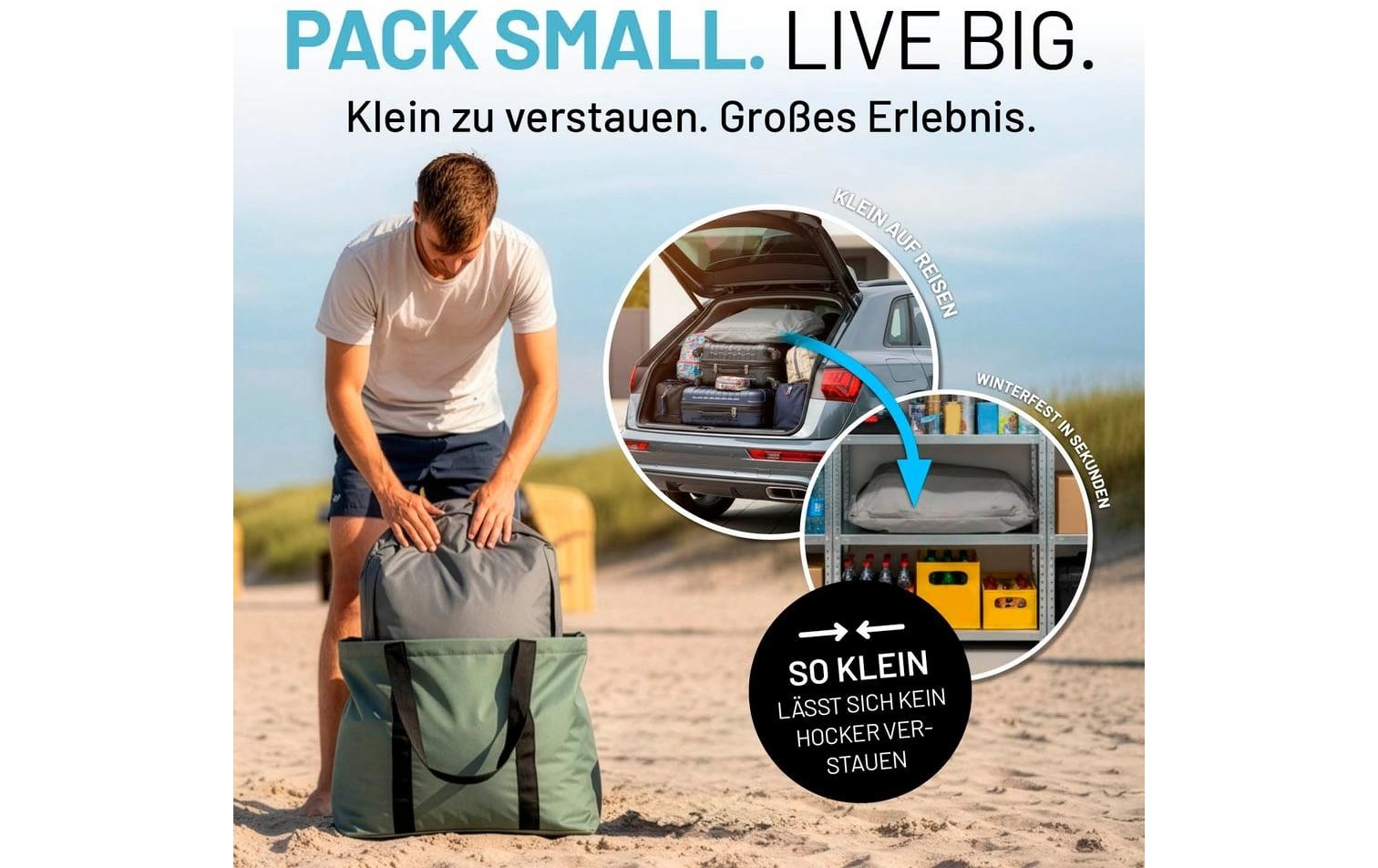 Lumaland Pouf »In-& Outdoor 60 x 45 x 35 cm«