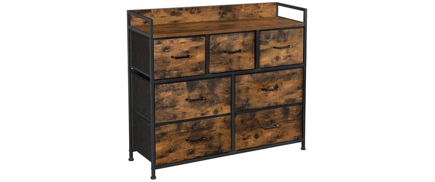 Image of SONGMICS Kommode "45440 cm x 85 cm, Braun/Schwarz"