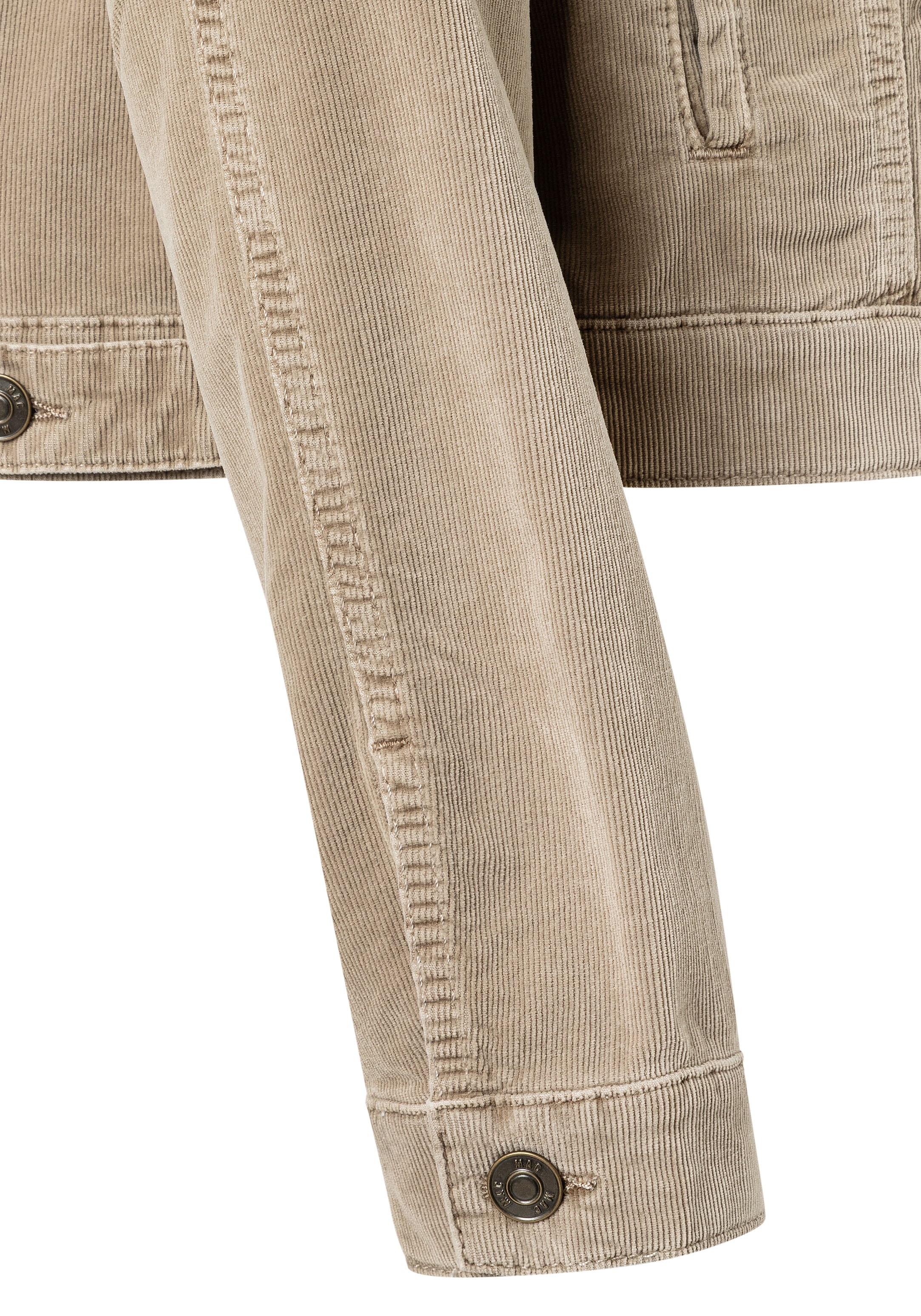 MAC Veste en velours côtelé mit Taschen