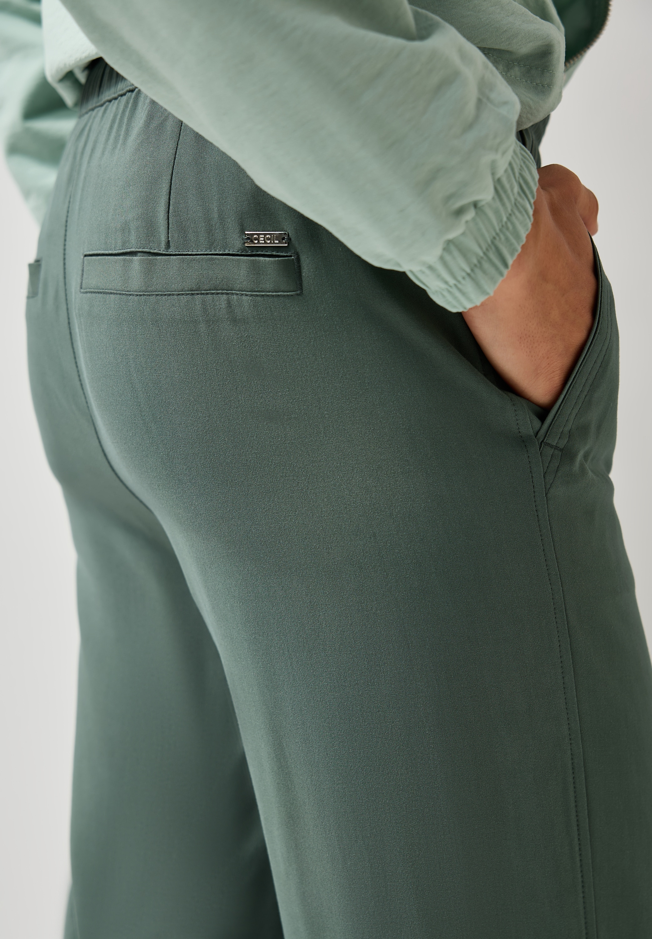 Cecil Stoffhose »Style Neele«, Sommerhose mit elastischem Bund mit Tunnelzug