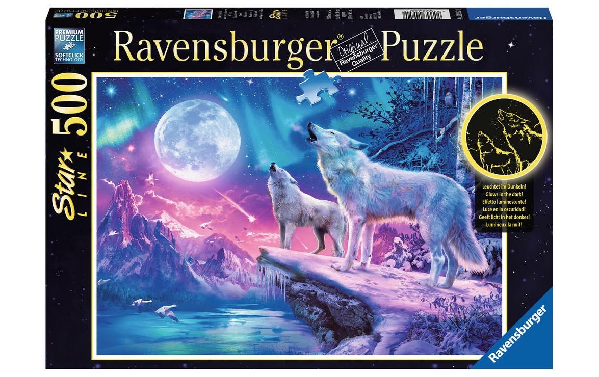 Image of Ravensburger Puzzle »Wolf im Nordlicht« bei Ackermann Versand Schweiz