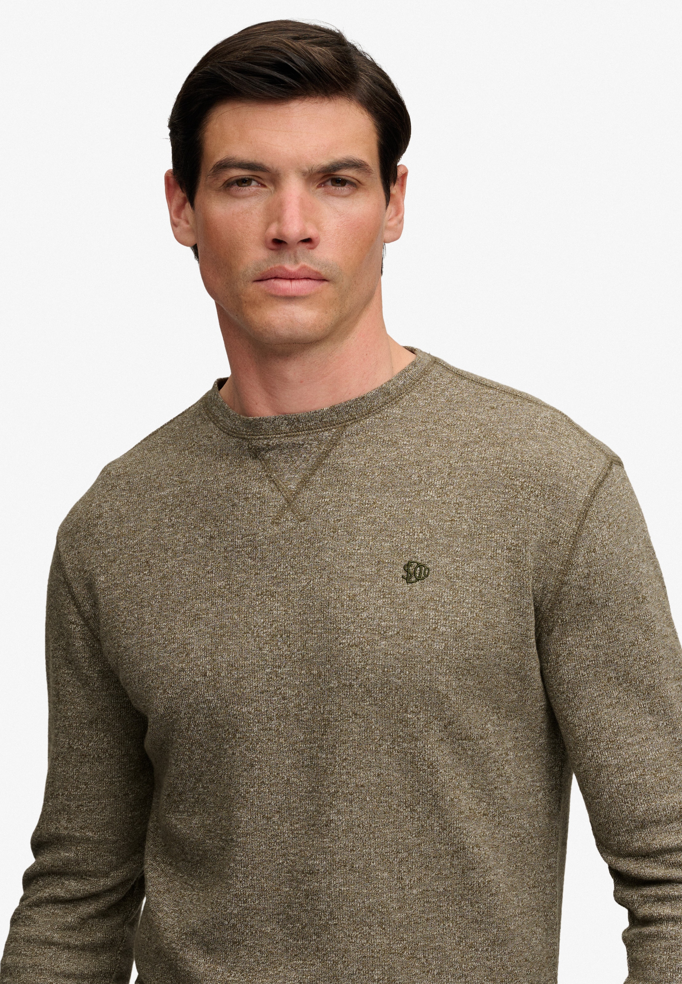 Superdry T-shirt à manches longues »CLASSIC SLUB WAFFLE TOP« en coton, coupe décontractée, avec encolure ronde